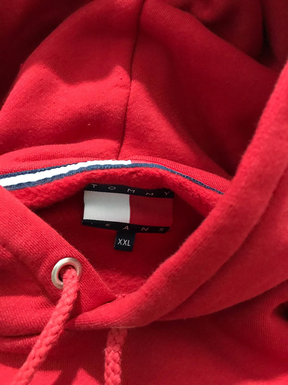 Tommy Jeans - Tommy Jeans 90s HD Salsa Red Hoodie (Unisex) Size US XL / EU 56 / 4 - 8 Thumbnail