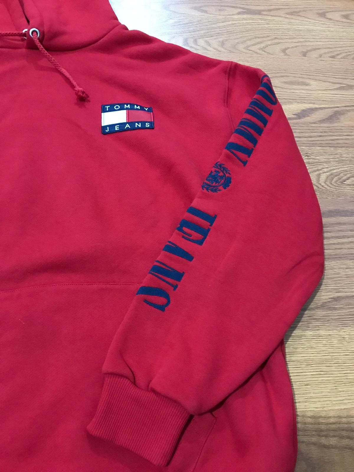 Tommy Jeans - Tommy Jeans 90s HD Salsa Red Hoodie (Unisex) Size US XL / EU 56 / 4 - 5 Thumbnail