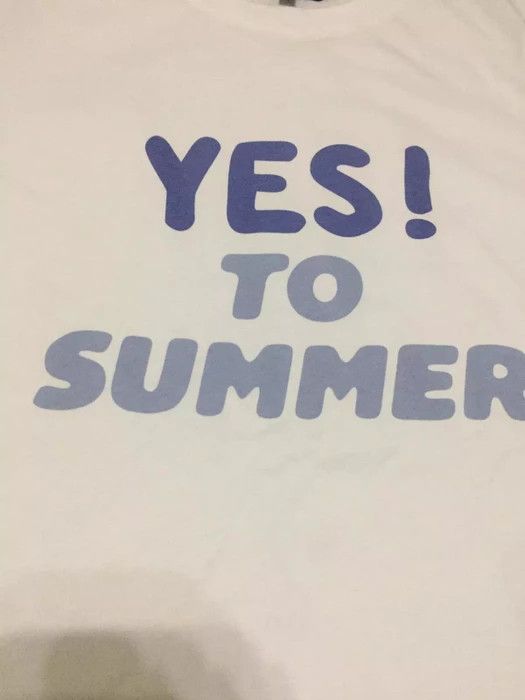 A.P.C. H1- A.P.C White T-Shirt ''Yes to Summer'' Size US L / EU 52-54 / 3 - 5 Thumbnail