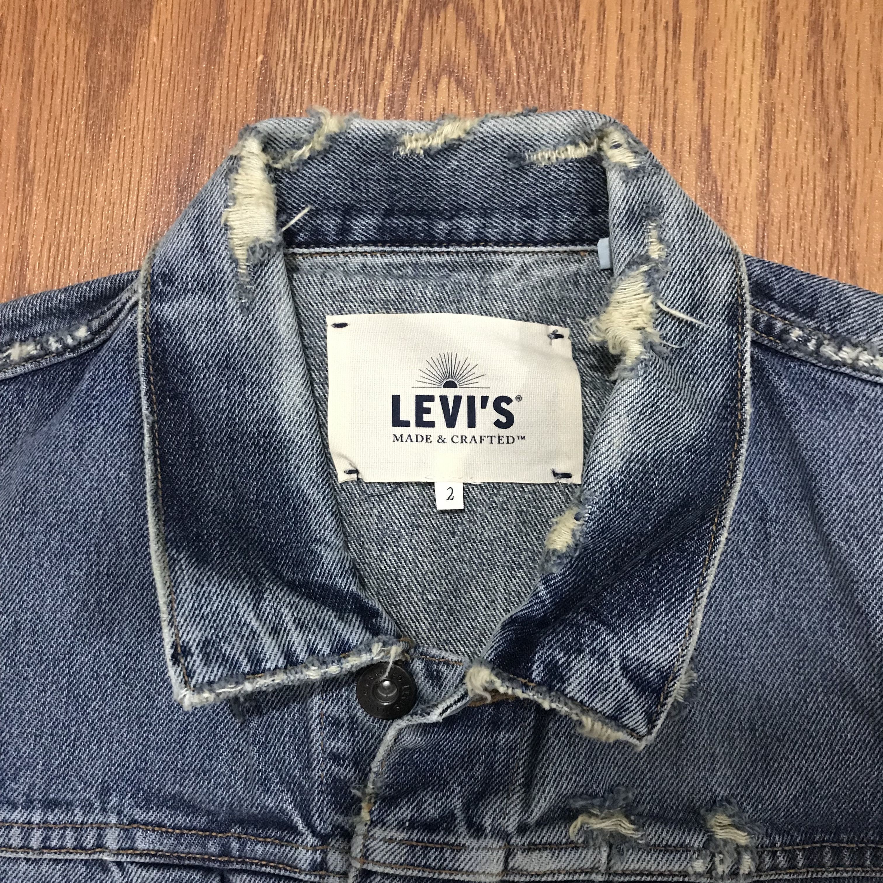 Levi's Made & Crafted Levi's Made & Crafted Type II Worn Trashed Trucker Size US L / EU 52-54 / 3 - 2 Thumbnail