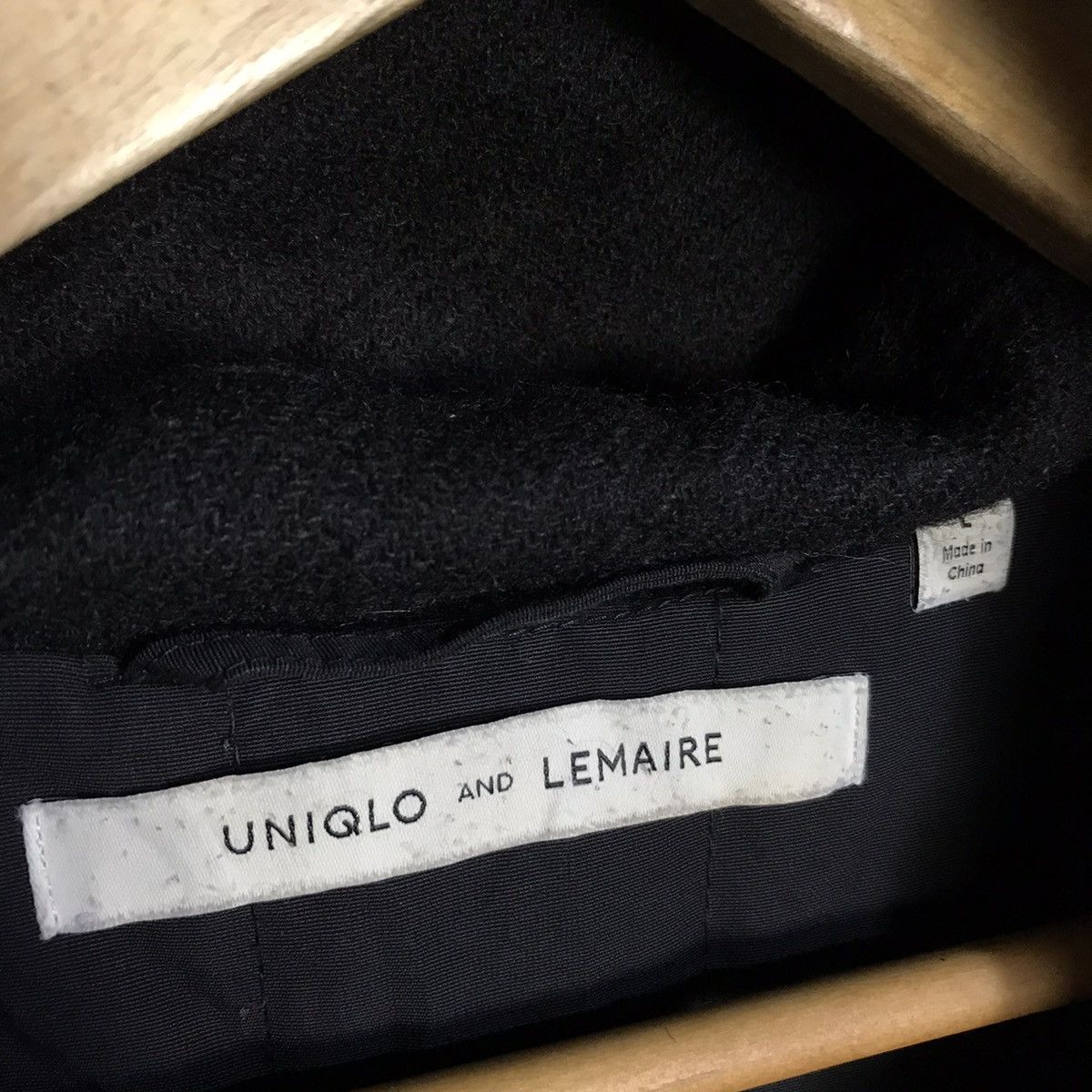 Lemaire × Uniqlo Uniqlo x lemaire black wool hoodie coat Size US L / EU 52-54 / 3 - 4 Thumbnail