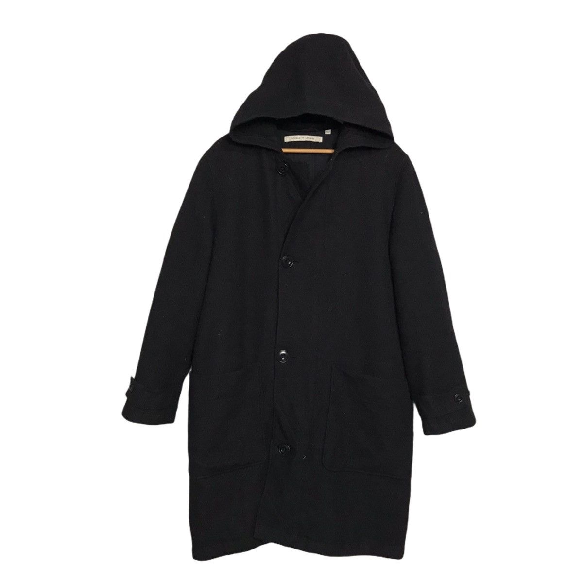 Lemaire × Uniqlo Uniqlo x lemaire black wool hoodie coat Size US L / EU 52-54 / 3 - 1 Thumbnail