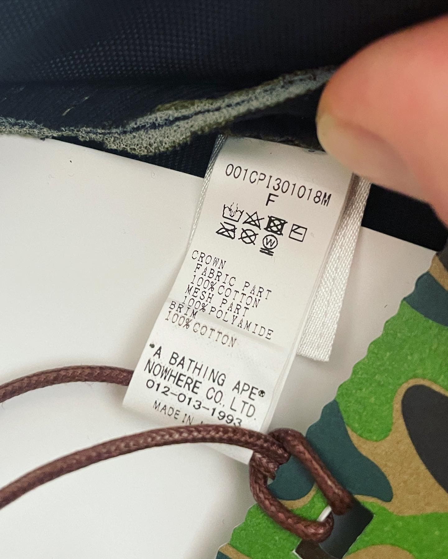 Bape 1ST CAMO BAPE STA MESH CAP Size ONE SIZE - 7 Thumbnail