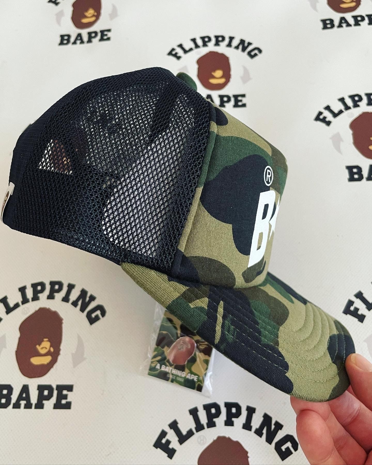 Bape 1ST CAMO BAPE STA MESH CAP Size ONE SIZE - 4 Thumbnail
