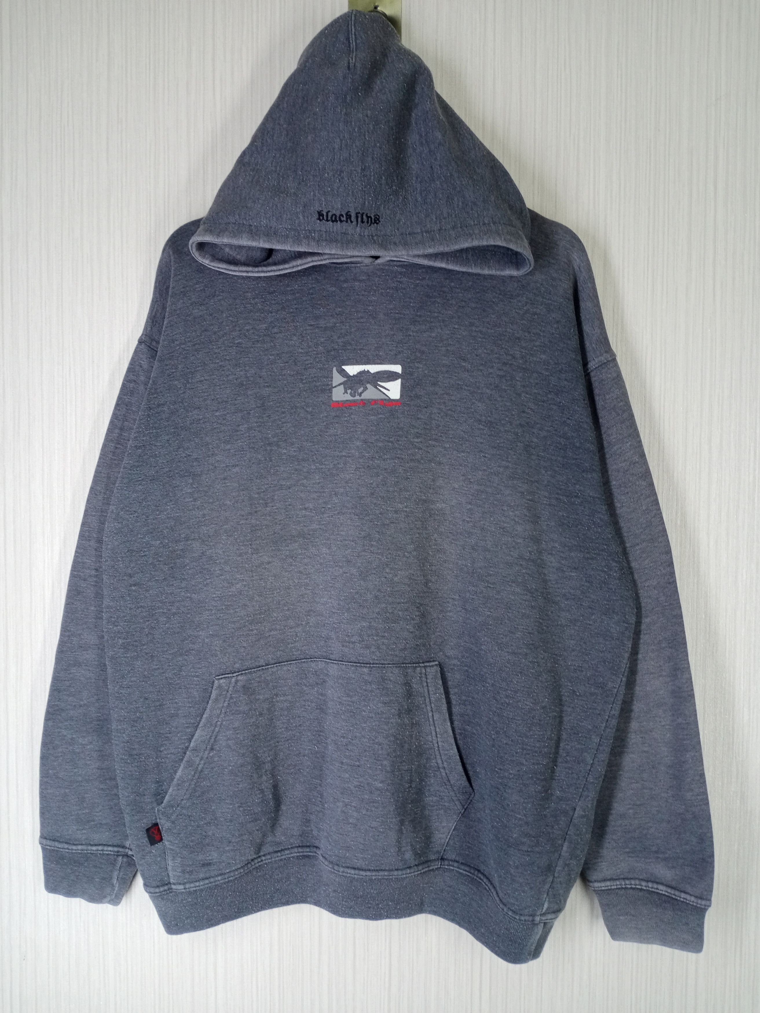 VINTAGE BLACK FLYS SKATE HOODIE SWEATSHIRT