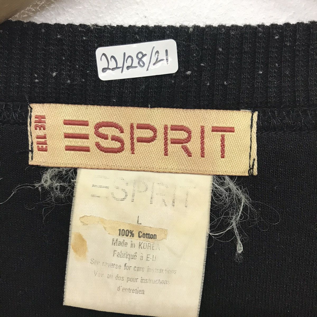 Esprit × Vintage Rare!! Vintage Esprit Spellout embroidery logo Sweatshirt Size US L / EU 52-54 / 3 - 11 Thumbnail