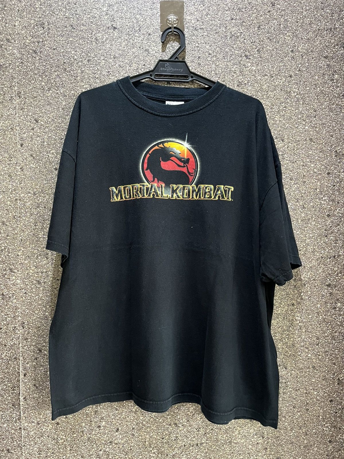 image of Vintage Mortal Kombat Ft26 in Black, Men's (Size 2XL)