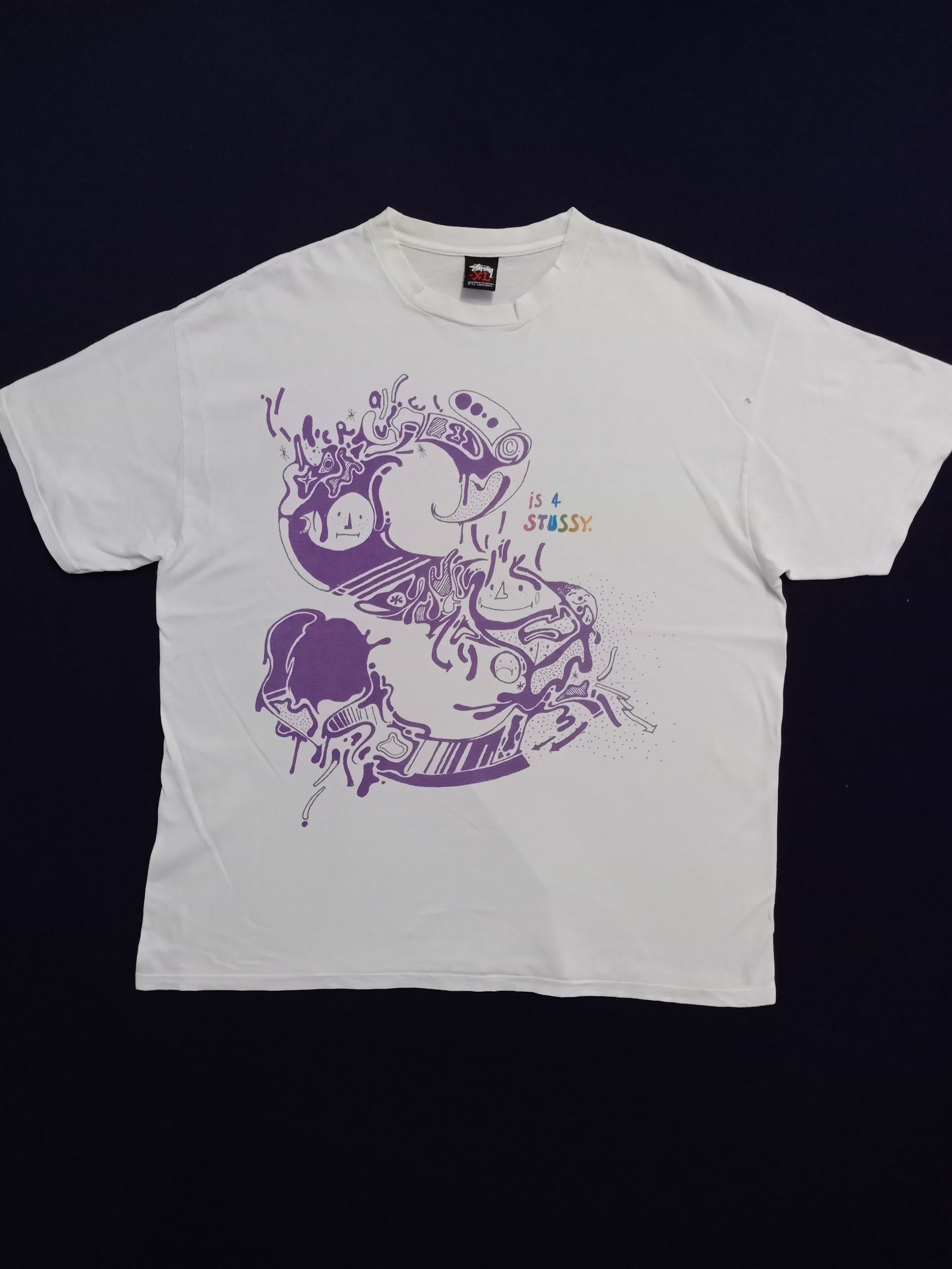 Stussy × Vintage Vintage Stussy big logo Art design streetwear t-shirt Size US XL / EU 56 / 4 - 1 Thumbnail