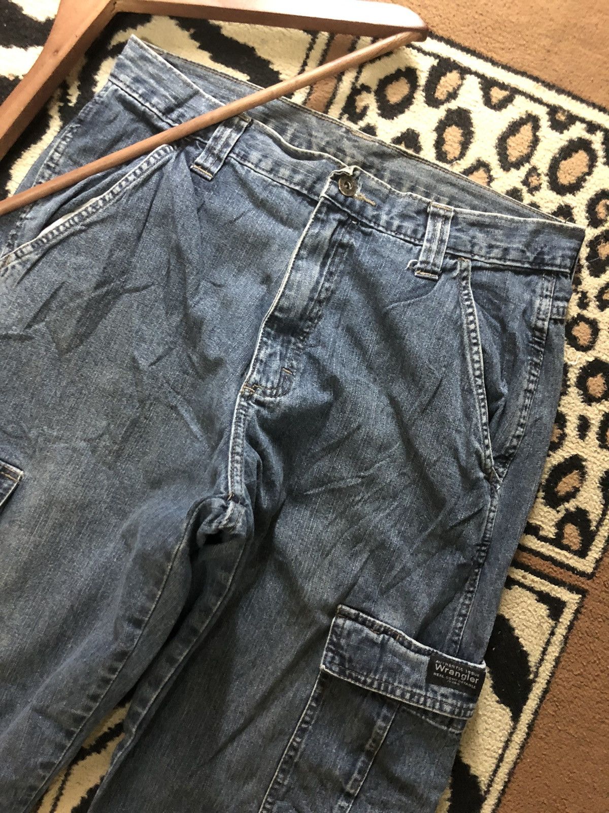 Vintage × Wrangler VINTAGE WRANGLER WORKWEAR CARGO DENIM Size US 30 / EU 46 - 2 Thumbnail