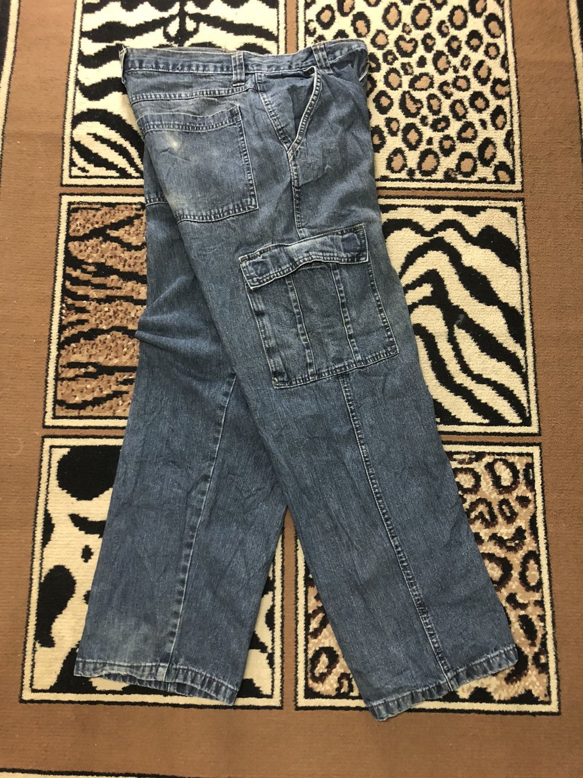 Vintage × Wrangler VINTAGE WRANGLER WORKWEAR CARGO DENIM Size US 30 / EU 46 - 5 Thumbnail