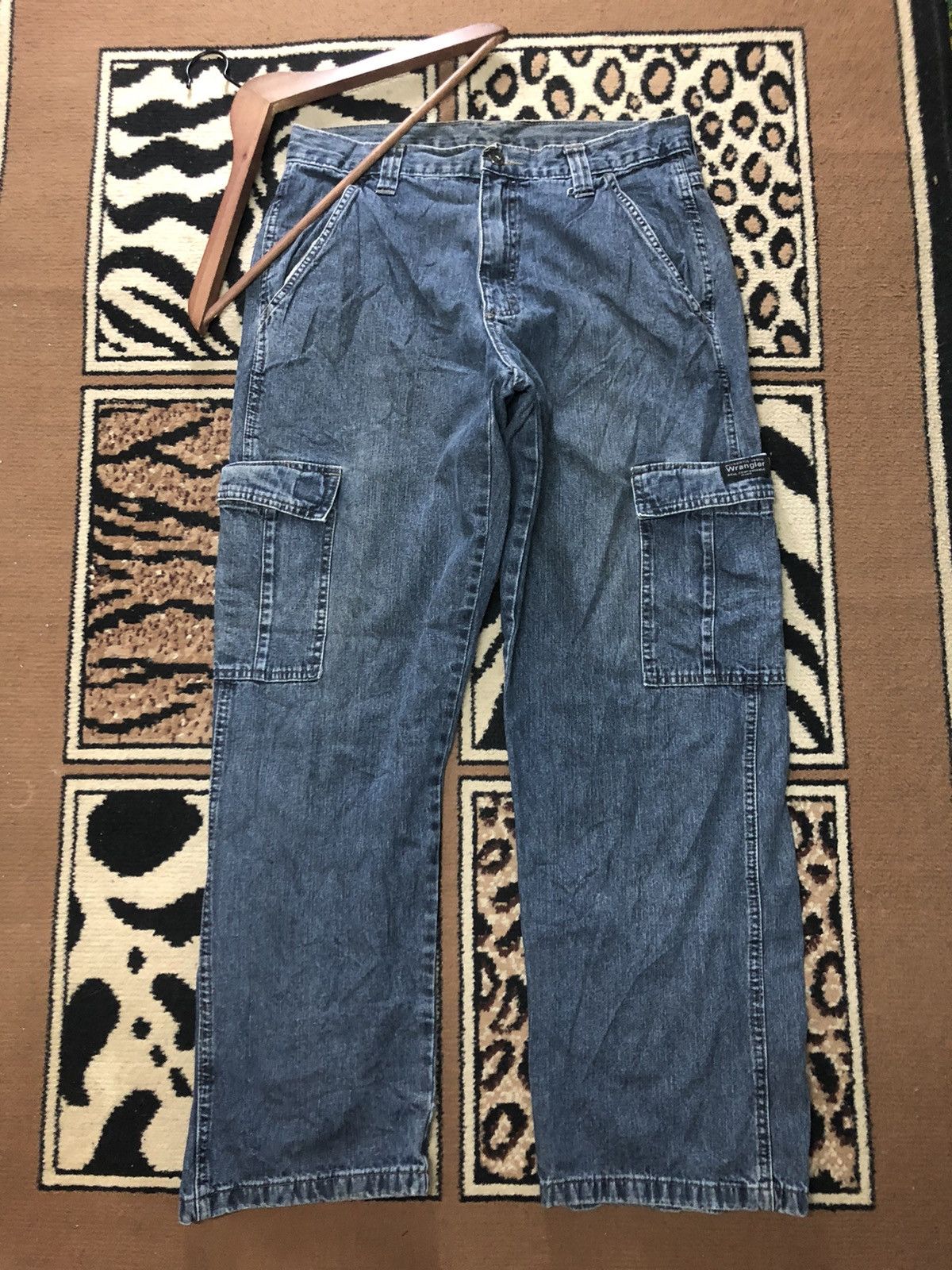 Vintage × Wrangler VINTAGE WRANGLER WORKWEAR CARGO DENIM Size US 30 / EU 46 - 1 Thumbnail
