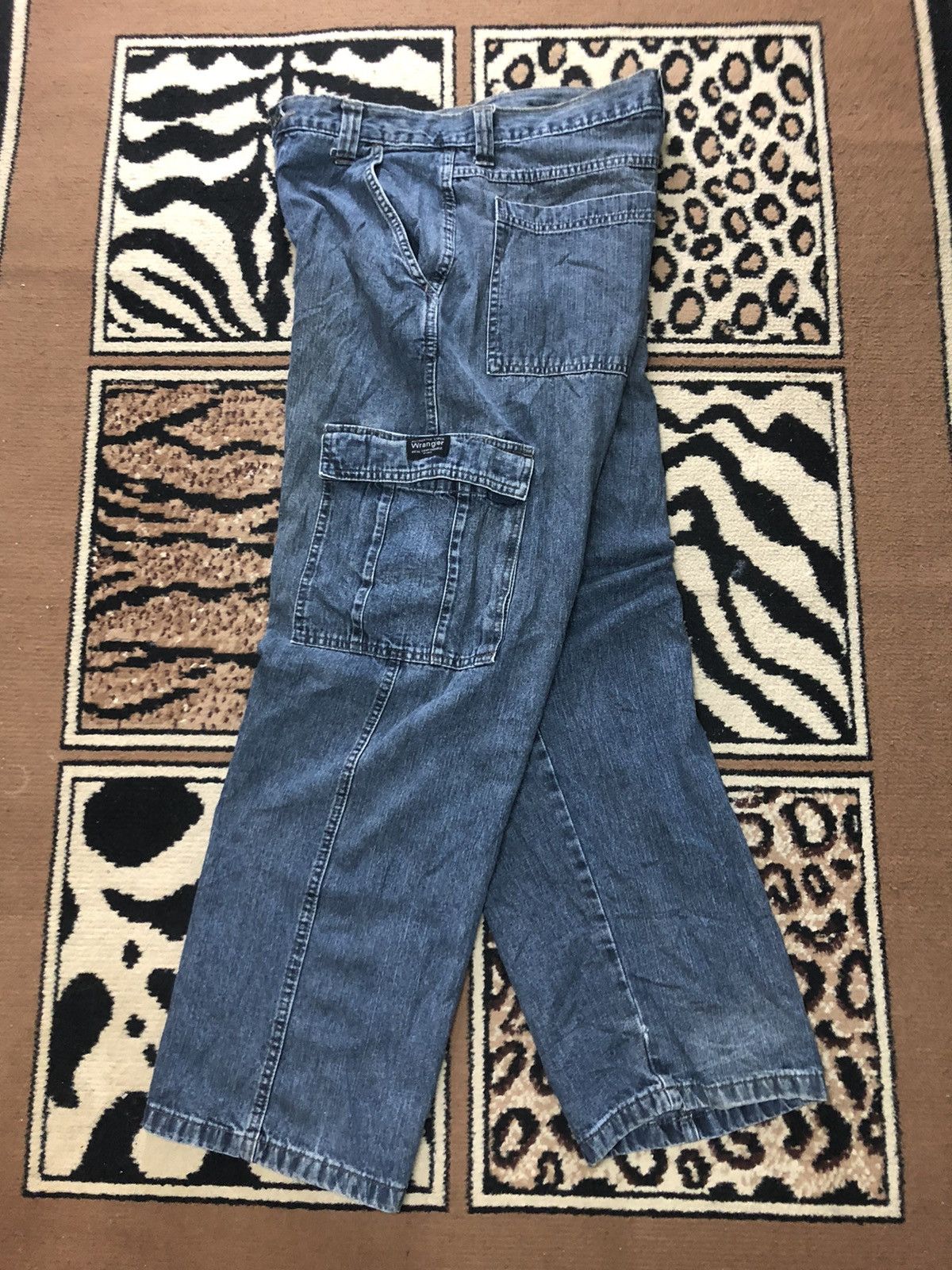 Vintage × Wrangler VINTAGE WRANGLER WORKWEAR CARGO DENIM Size US 30 / EU 46 - 4 Thumbnail