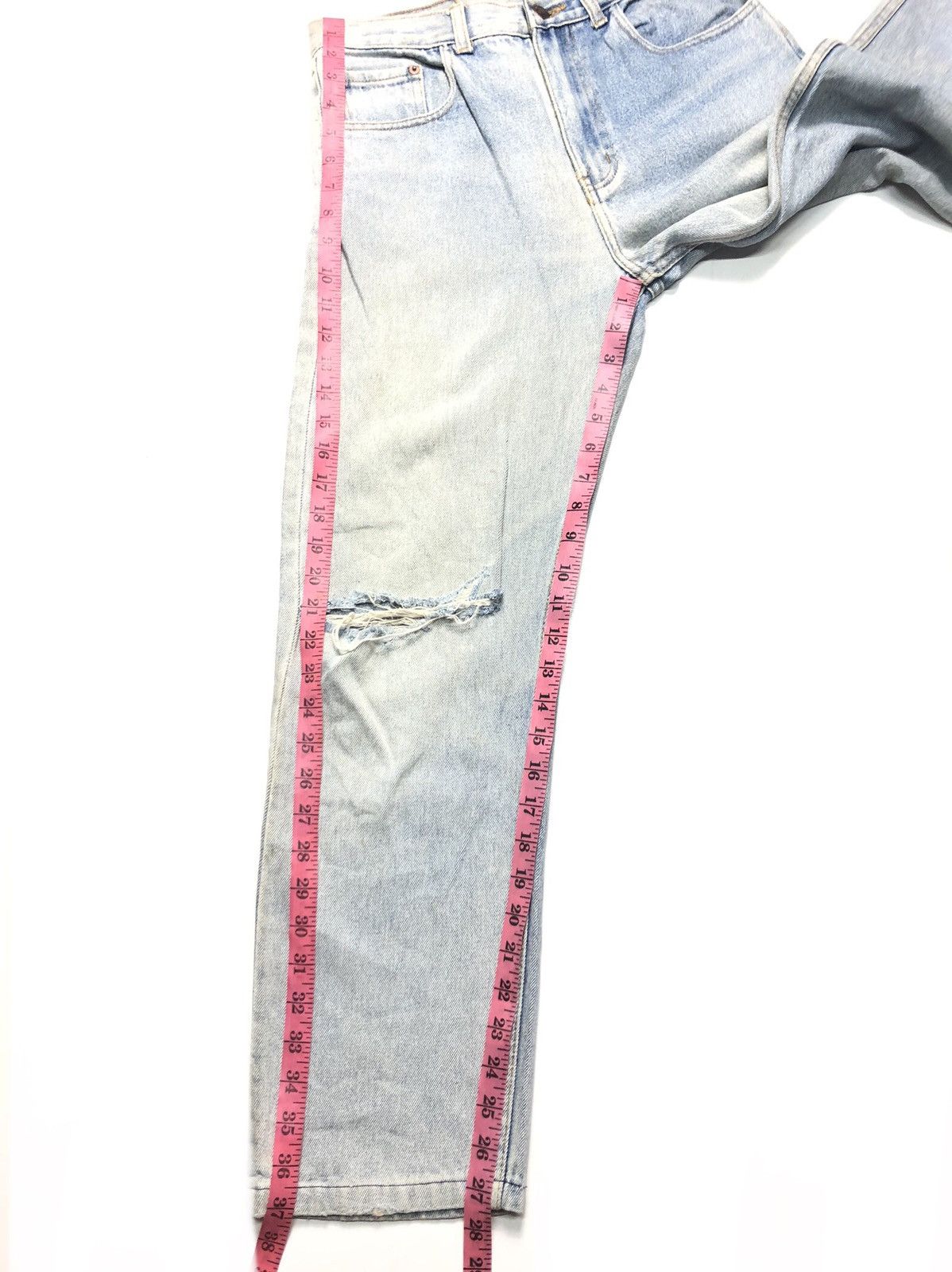 Levi's × Vintage VINTAGE 80s LEVIS BLUE WASH DISTRESSED DENIM Size US 28 / EU 44 - 15 Thumbnail