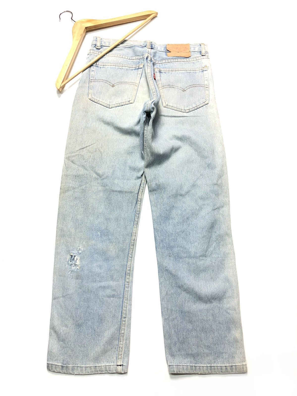 Levi's × Vintage VINTAGE 80s LEVIS BLUE WASH DISTRESSED DENIM Size US 28 / EU 44 - 1 Thumbnail