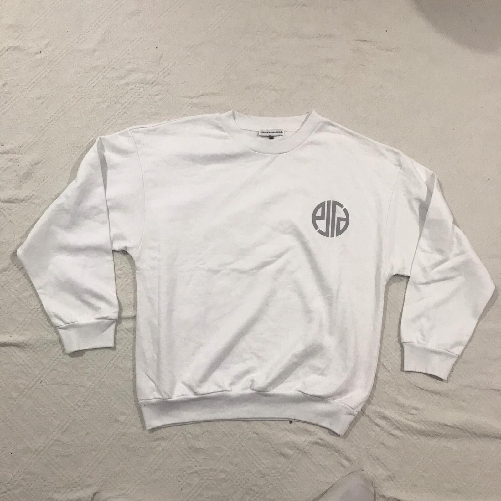Gosha Rubchinskiy Gosha Rubchinskiy White Sweatshirt Size US XL / EU 56 / 4 - 1 Thumbnail