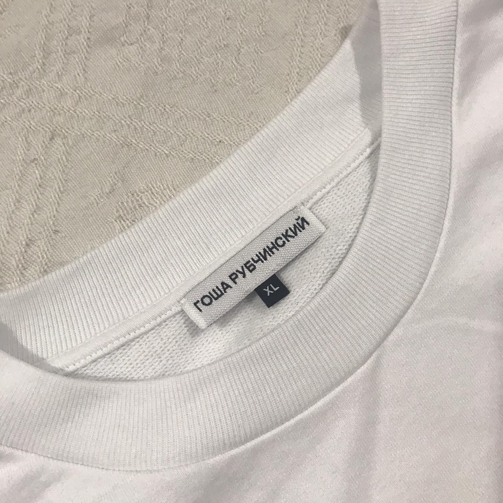 Gosha Rubchinskiy Gosha Rubchinskiy White Sweatshirt Size US XL / EU 56 / 4 - 3 Thumbnail