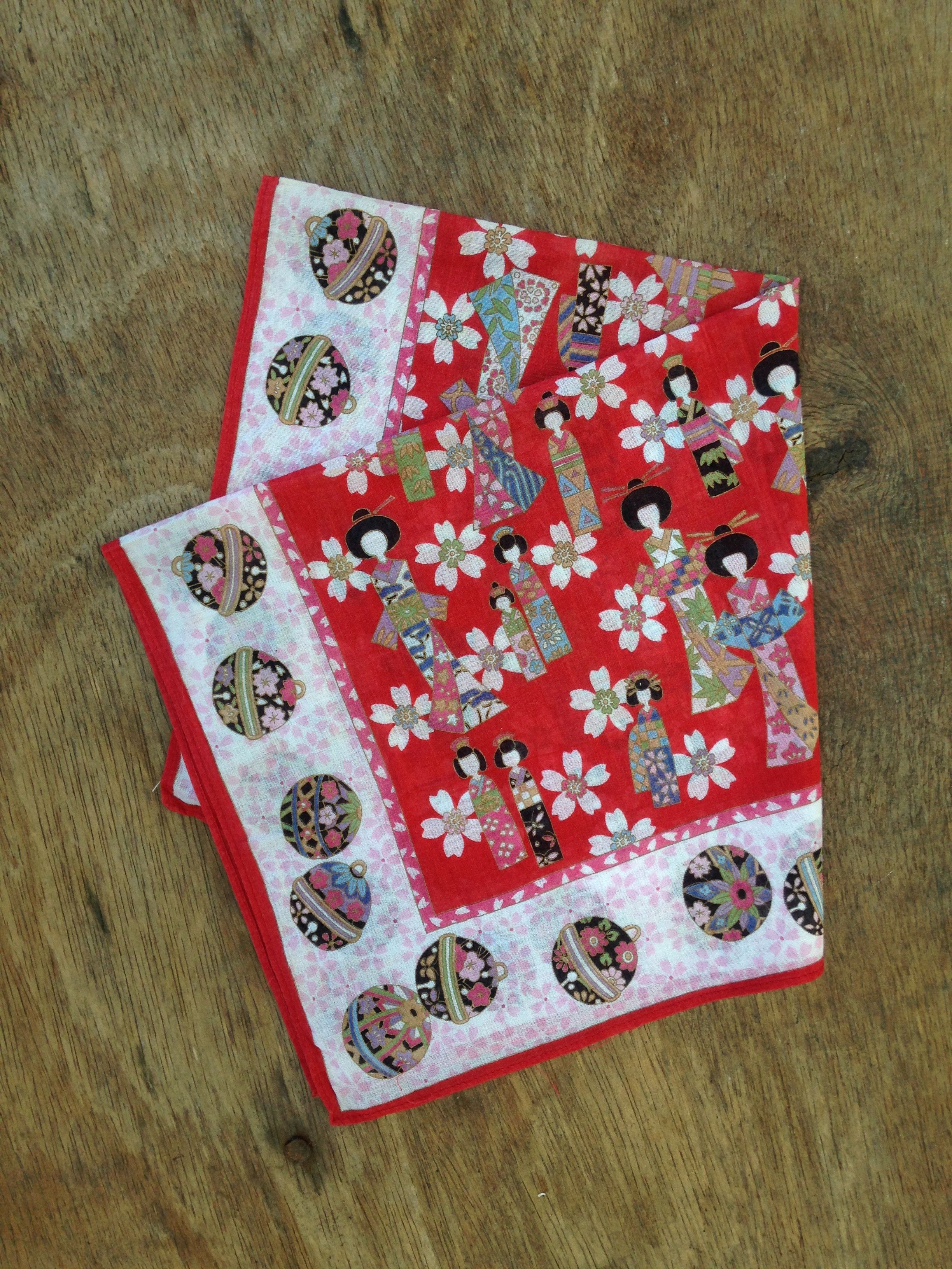 Japanese Brand Japanese Traditional Art Kimono Handkerchief Size ONE SIZE - 6 Thumbnail