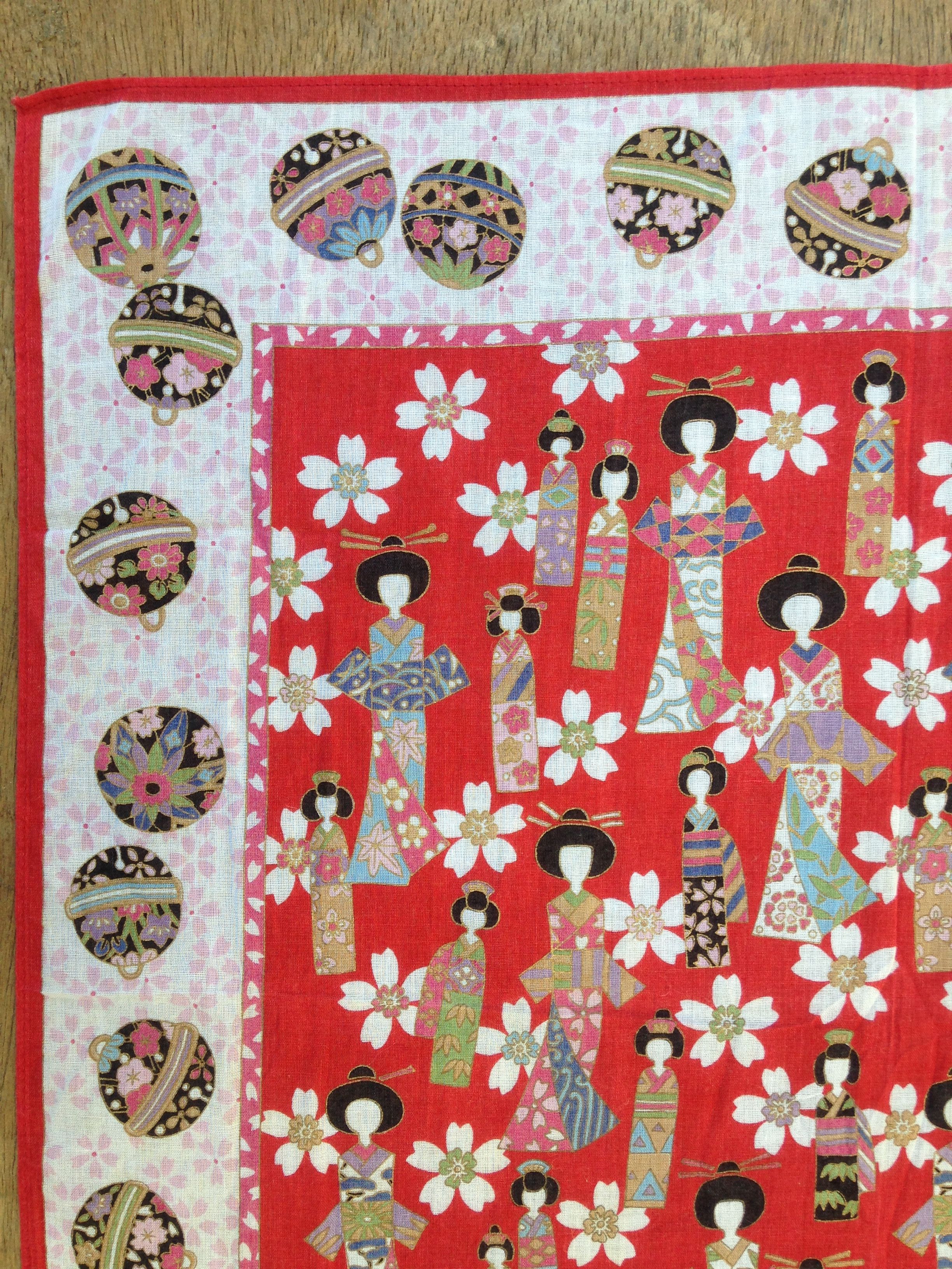 Japanese Brand Japanese Traditional Art Kimono Handkerchief Size ONE SIZE - 2 Thumbnail