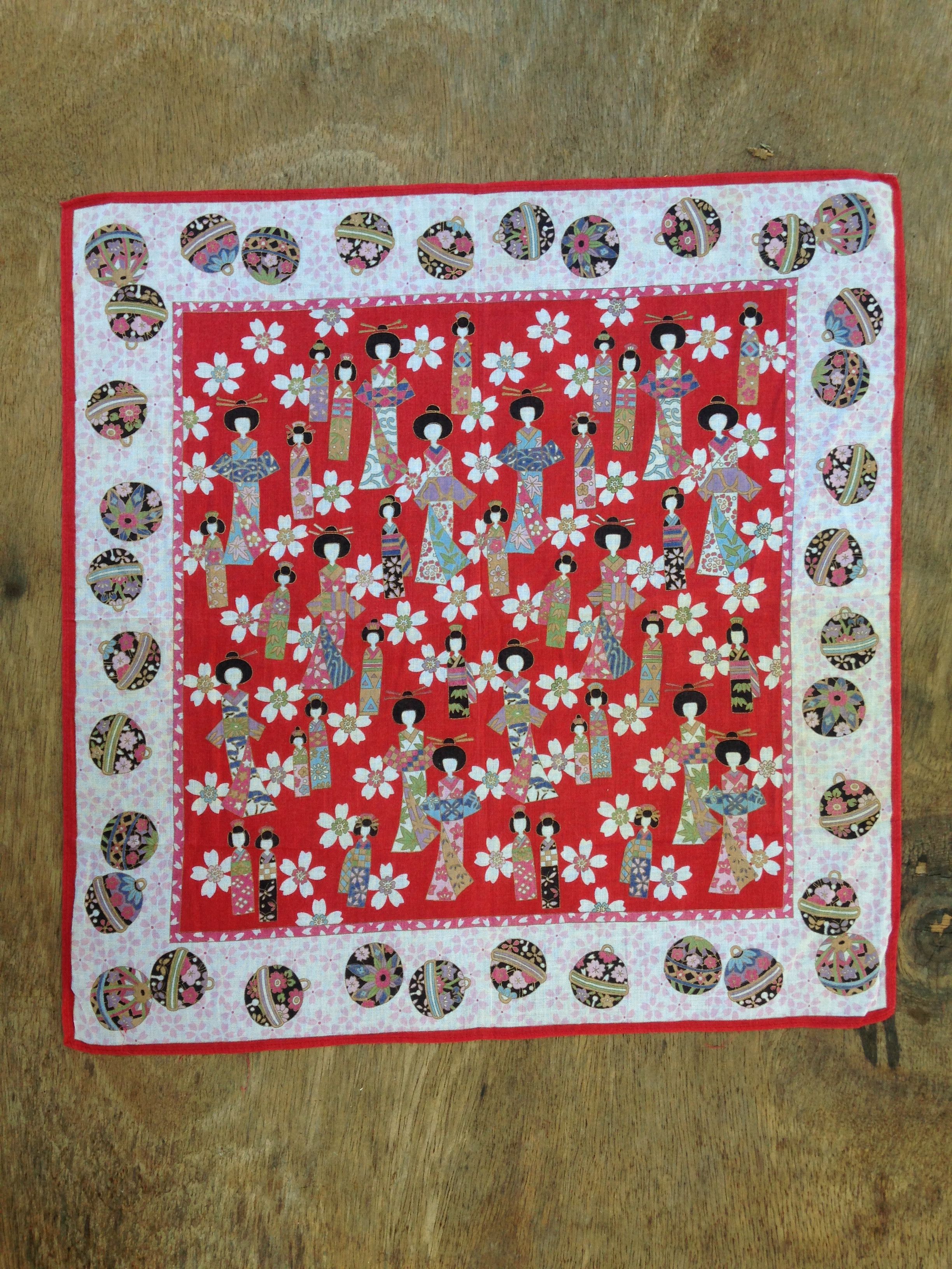 Japanese Brand Japanese Traditional Art Kimono Handkerchief Size ONE SIZE - 1 Thumbnail