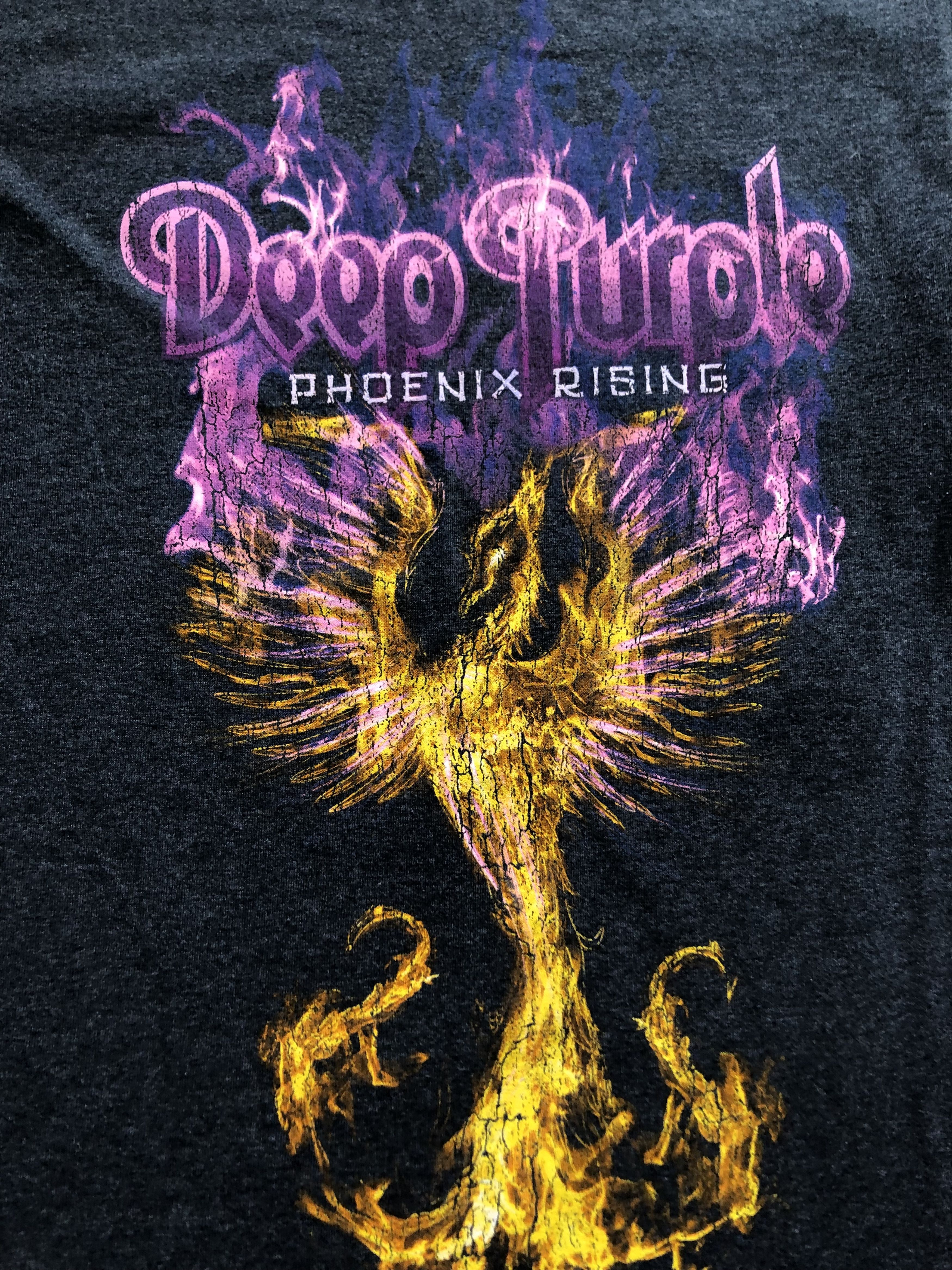 Band Tees × Vintage Vintage Deep Purple Phoenix Rising Tee Shirt Rare Y2K Hype Size M / US 6-8 / IT 42-44 - 3 Thumbnail