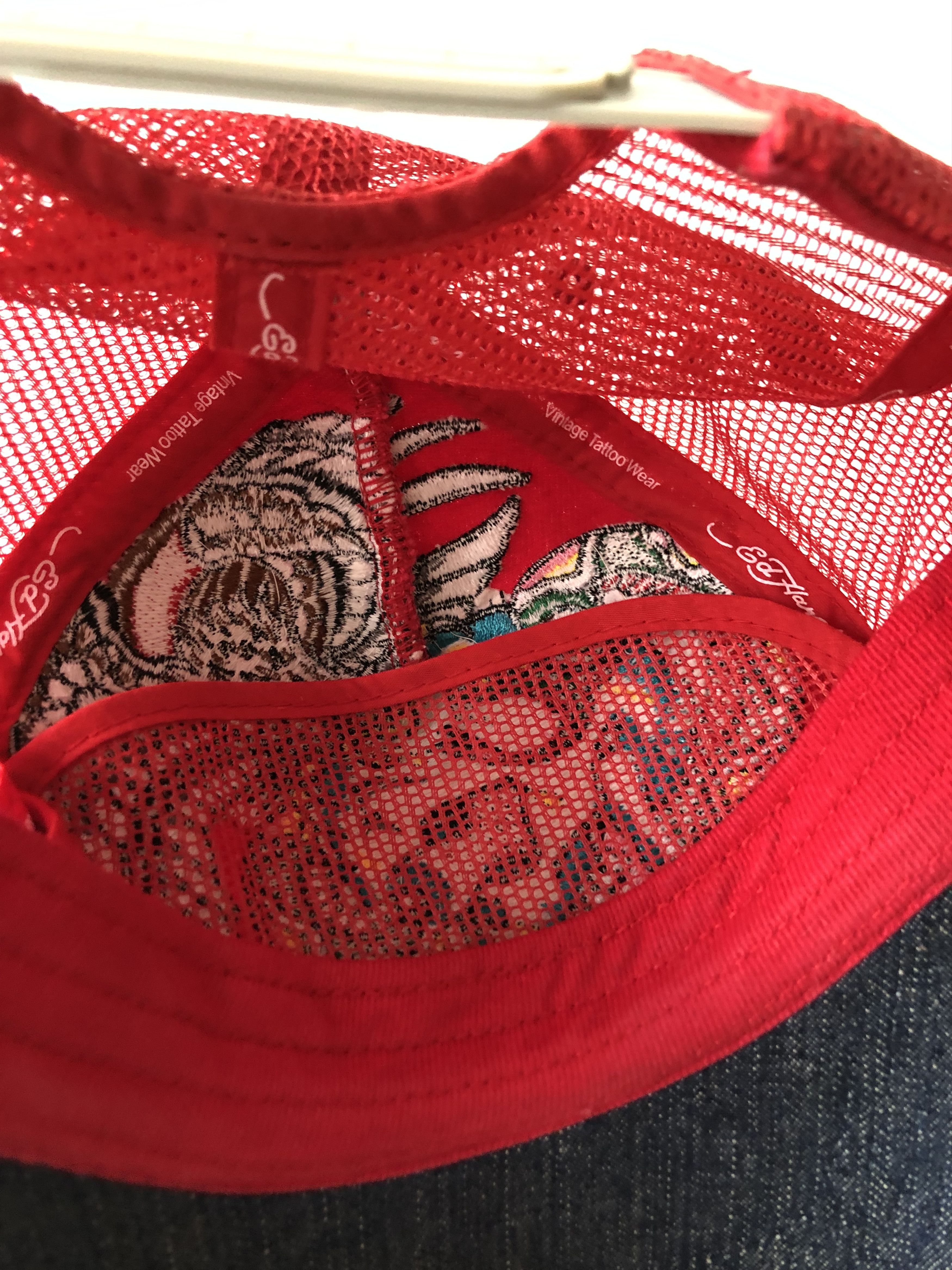 Christian Audigier × Ed Hardy Ed Hardy Cap Hat Truck Cristian Rare Red Skull Eagle Size ONE SIZE - 8 Thumbnail