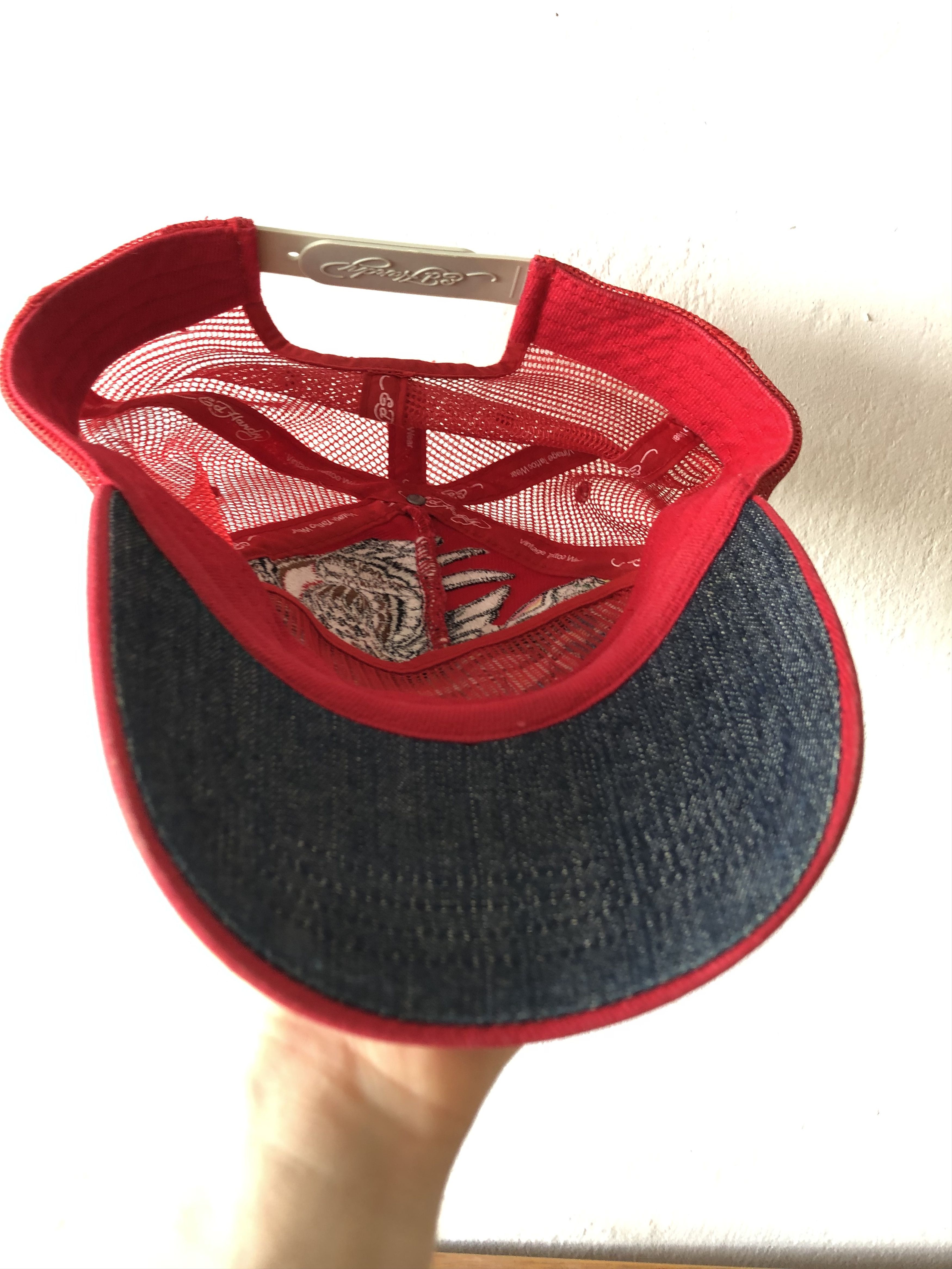 Christian Audigier × Ed Hardy Ed Hardy Cap Hat Truck Cristian Rare Red Skull Eagle Size ONE SIZE - 6 Thumbnail