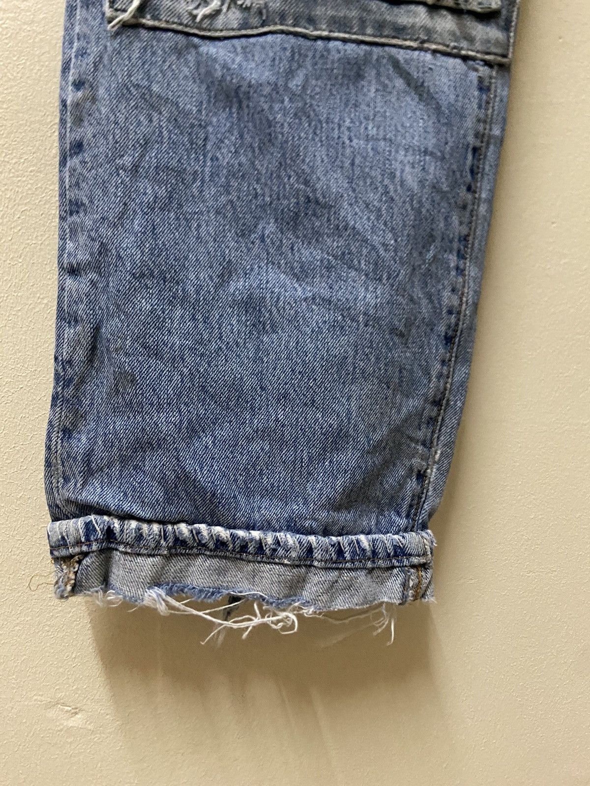 Levi's Vintage 90s Levis 501 Custom Shashiko Boro Patchworks W: 32 Size US 32 / EU 48 - 7 Thumbnail
