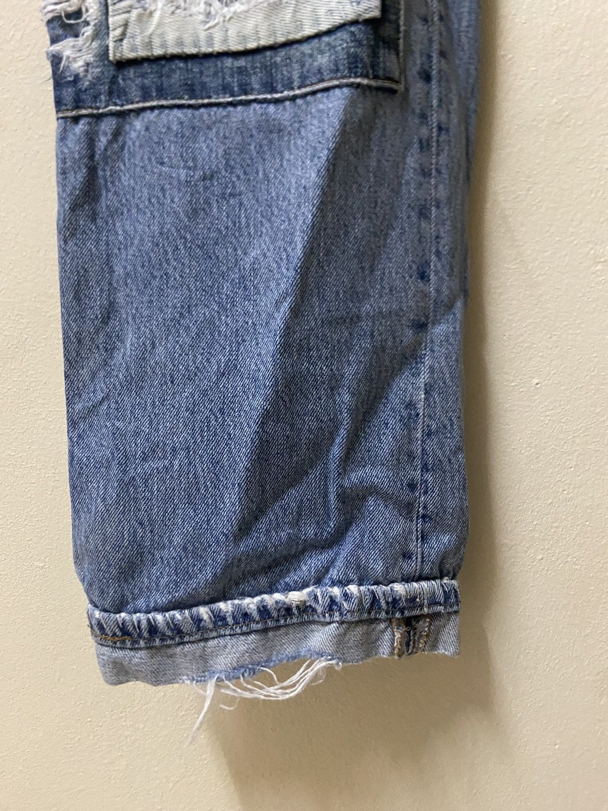 Levi's Vintage 90s Levis 501 Custom Shashiko Boro Patchworks W: 32 Size US 32 / EU 48 - 6 Thumbnail