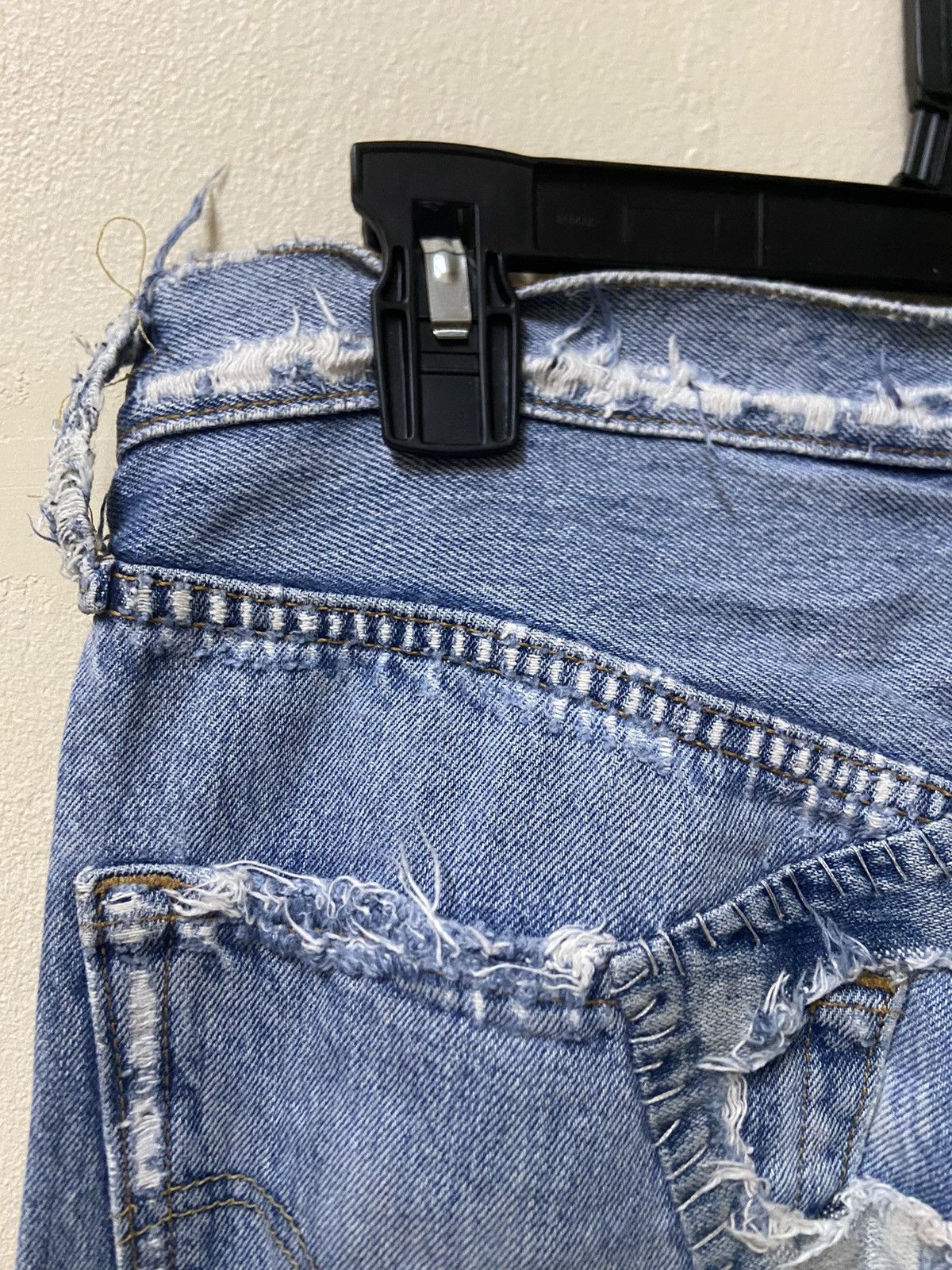 Levi's Vintage 90s Levis 501 Custom Shashiko Boro Patchworks W: 32 Size US 32 / EU 48 - 15 Thumbnail