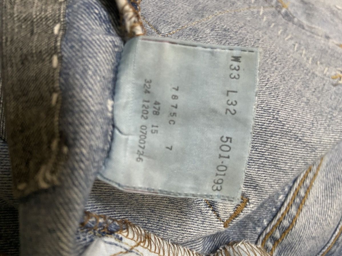 Levi's Vintage 90s Levis 501 Custom Shashiko Boro Patchworks W: 32 Size US 32 / EU 48 - 21 Thumbnail