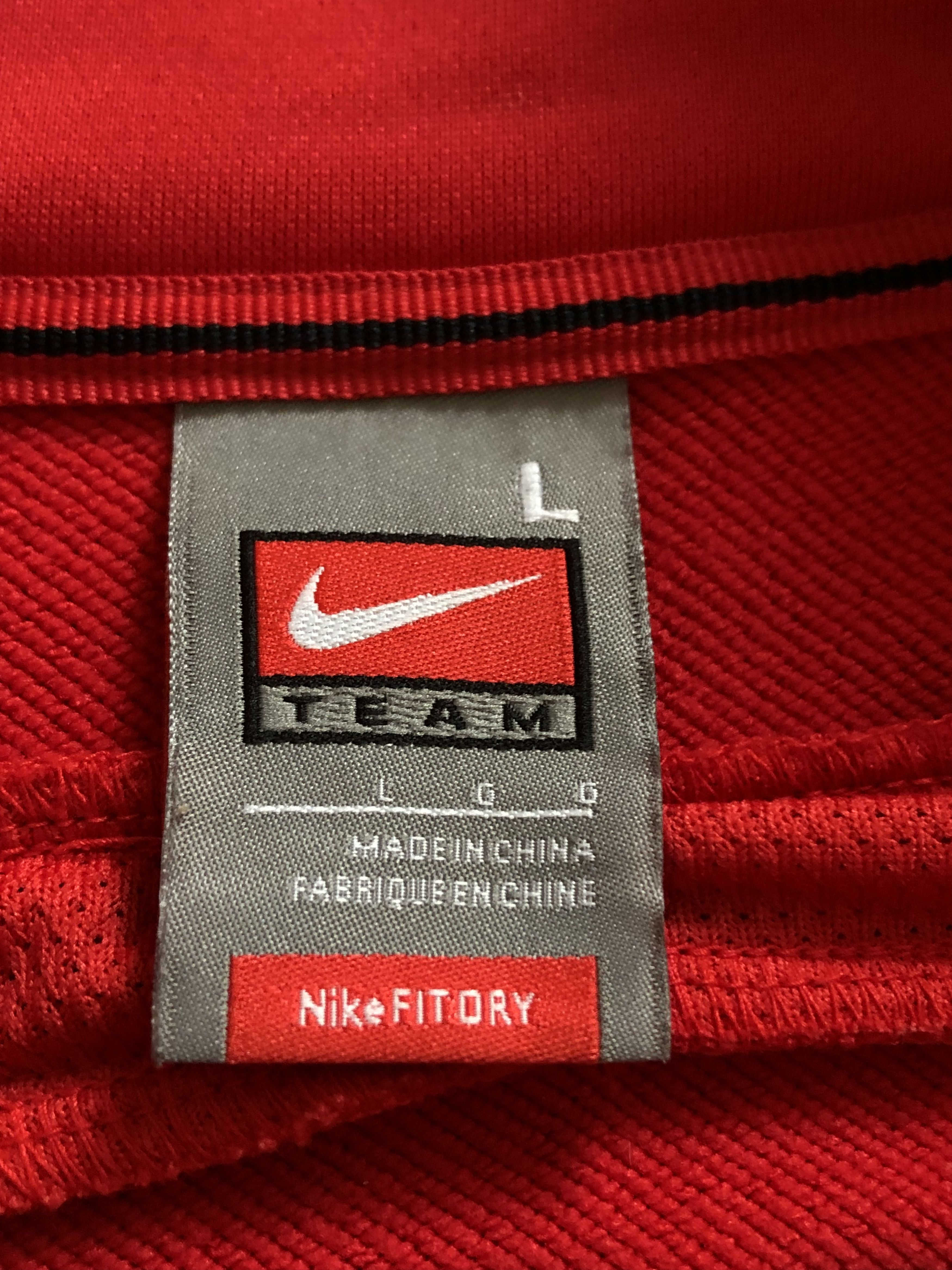 Nike × Vintage Vintage Nike Rutgers Swoosh Hoodie Sweatshirt Full Zip Rare Size US L / EU 52-54 / 3 - 7 Thumbnail