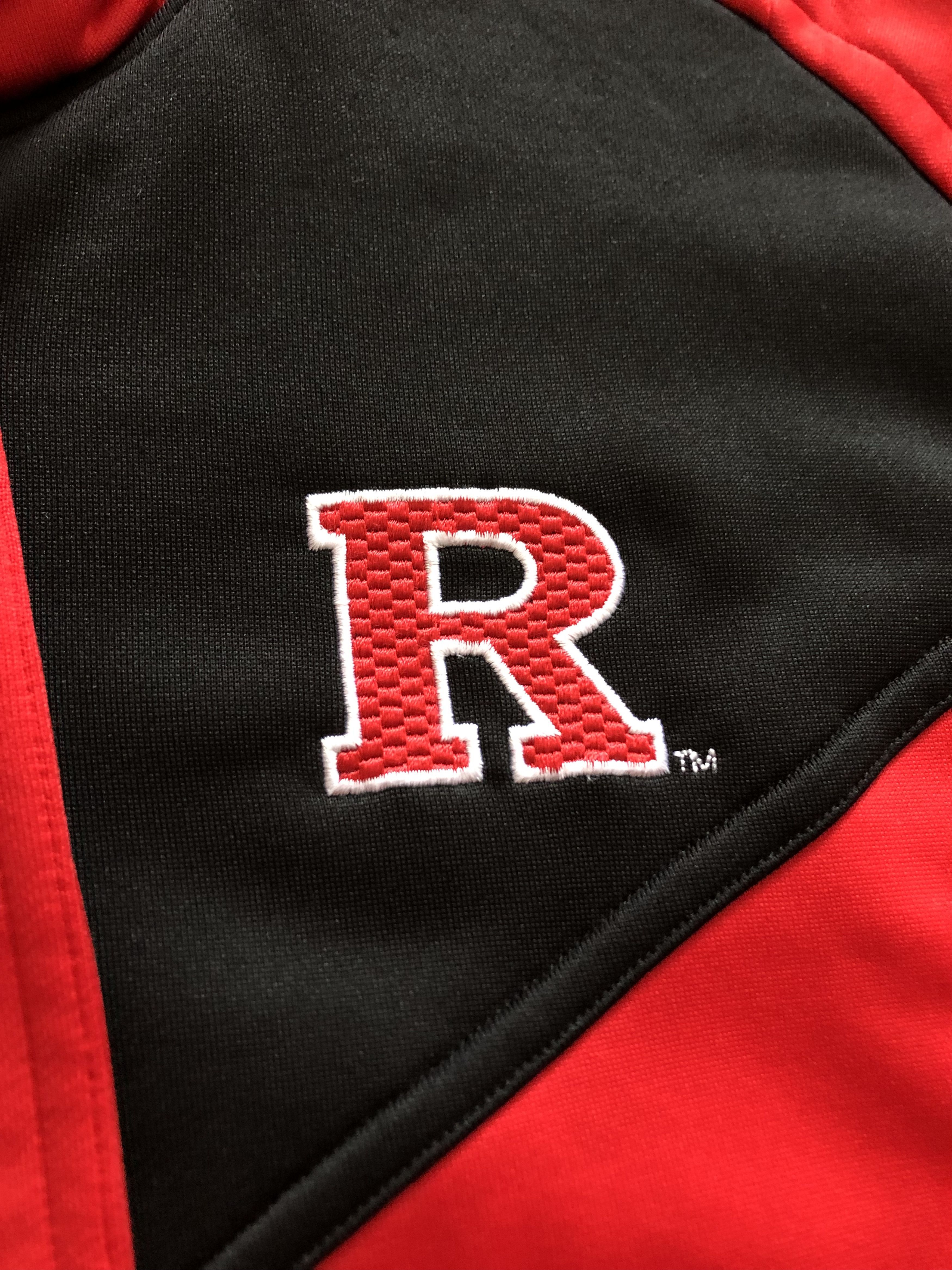Nike × Vintage Vintage Nike Rutgers Swoosh Hoodie Sweatshirt Full Zip Rare Size US L / EU 52-54 / 3 - 3 Thumbnail