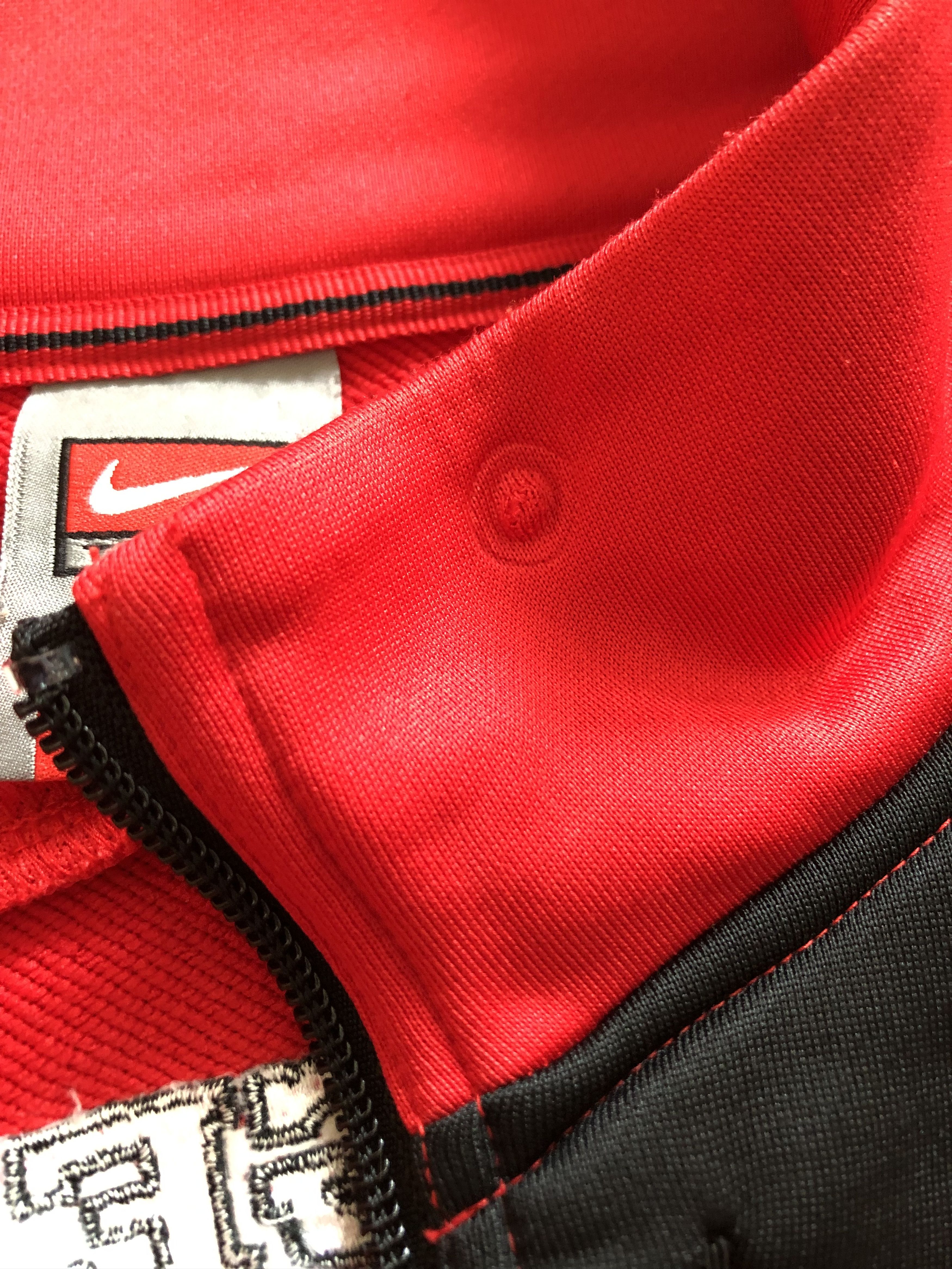 Nike × Vintage Vintage Nike Rutgers Swoosh Hoodie Sweatshirt Full Zip Rare Size US L / EU 52-54 / 3 - 6 Thumbnail