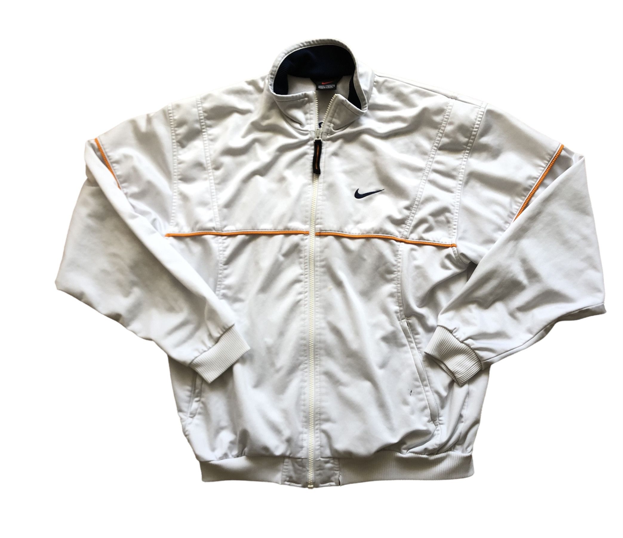 Nike Vintage Nike Sweatshirt White Rare Big Logo Swoosh Size US M / EU 48-50 / 2 - 2 Thumbnail