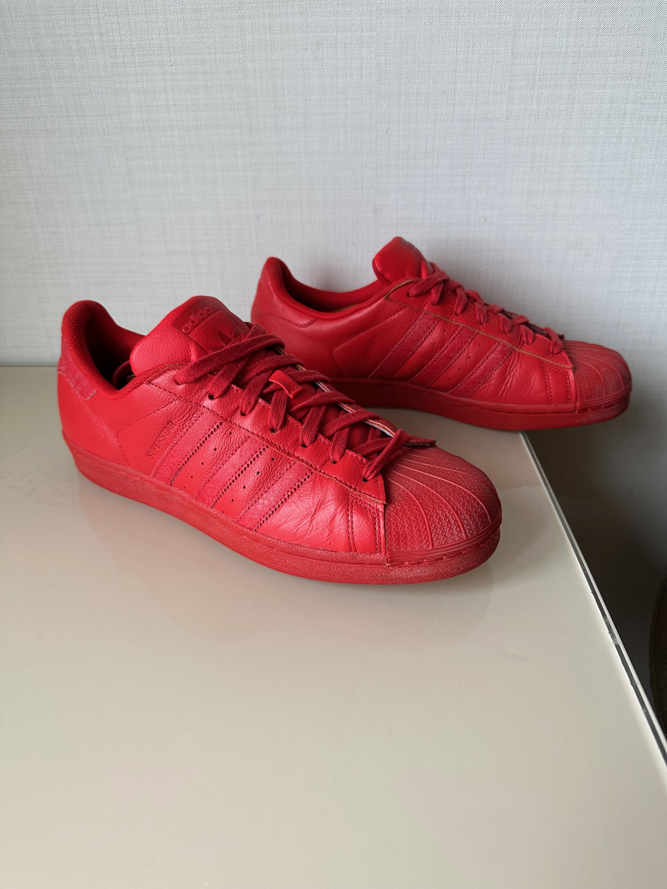 Adidas Sneakers ADIDAS Superstar RT Red Red Reflective leather Grailed