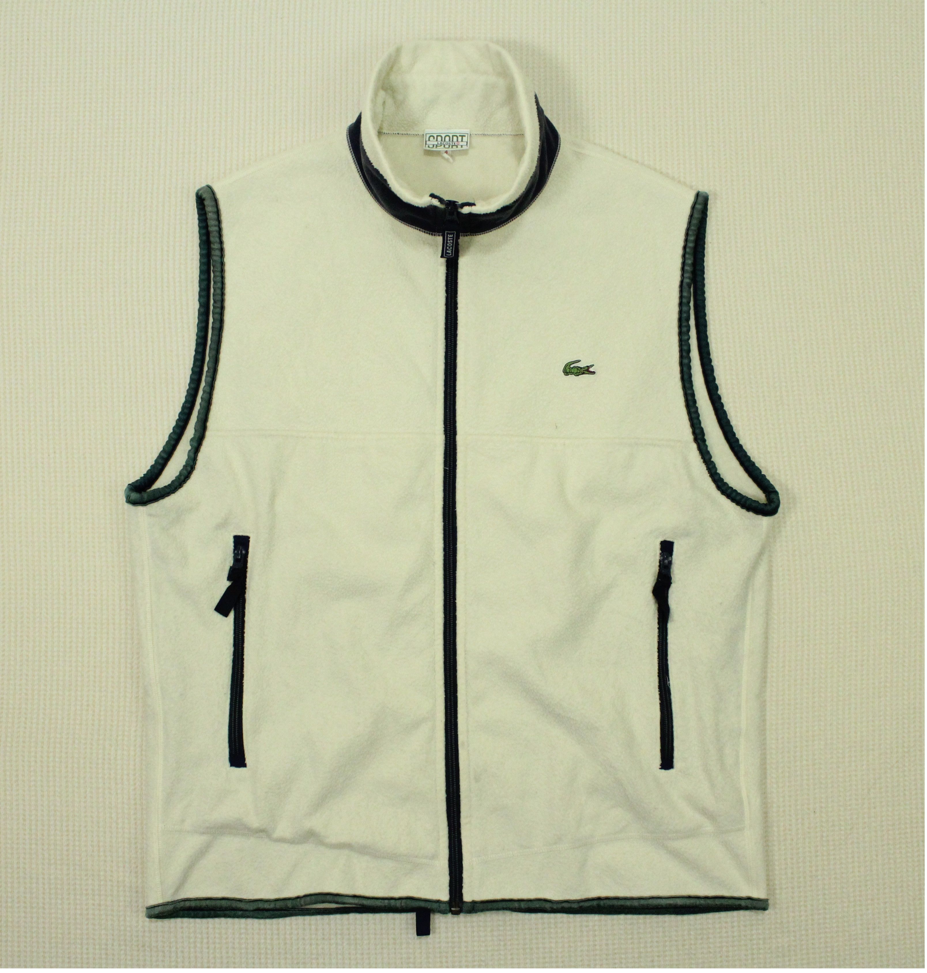 Lacoste × Vintage Vintage LACOSTE Vest Fleece Small Logo Polartec Size US L / EU 52-54 / 3 - 7 Thumbnail