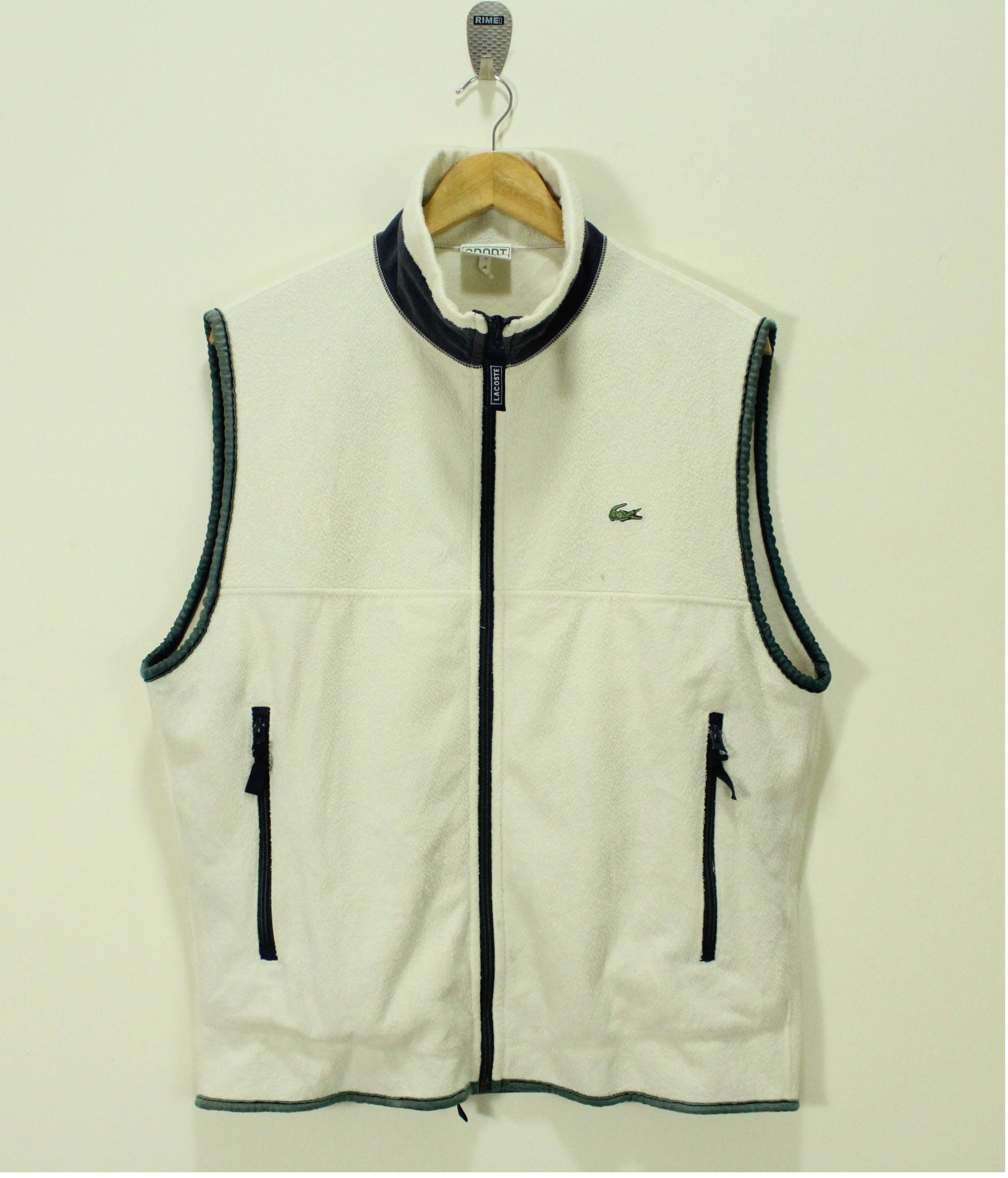 Lacoste × Vintage Vintage LACOSTE Vest Fleece Small Logo Polartec Size US L / EU 52-54 / 3 - 1 Thumbnail