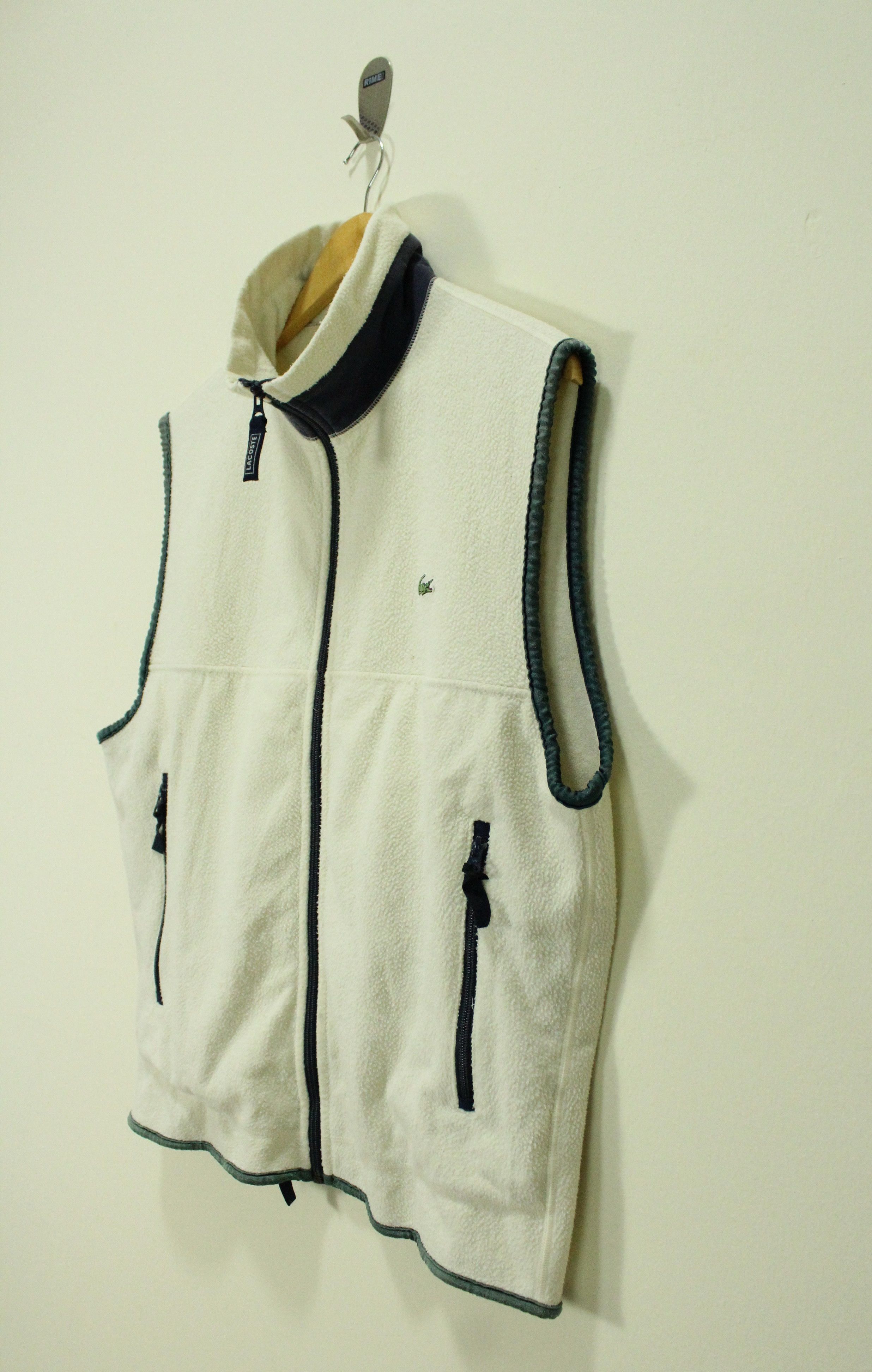 Lacoste × Vintage Vintage LACOSTE Vest Fleece Small Logo Polartec Size US L / EU 52-54 / 3 - 2 Thumbnail
