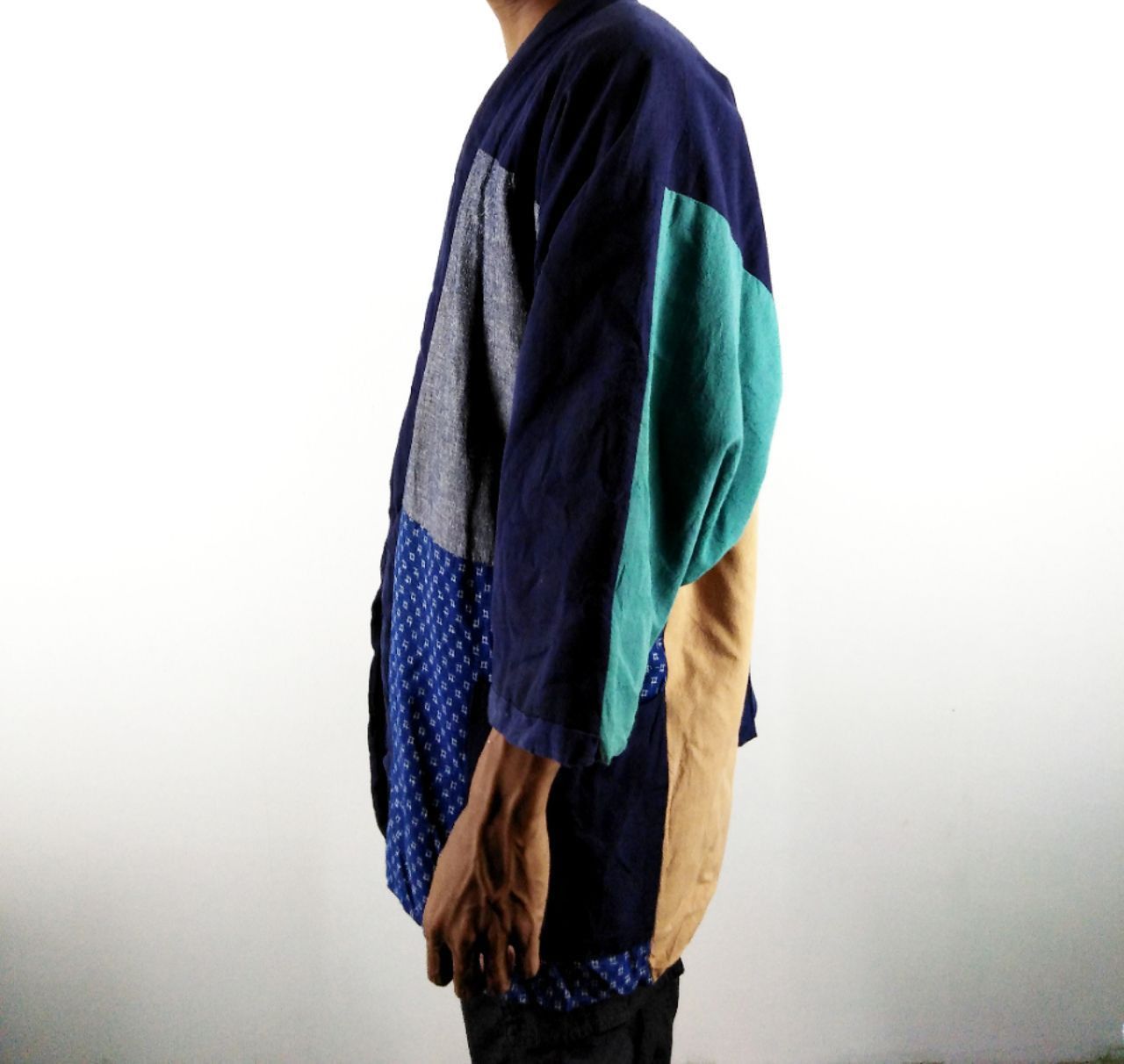 Japanese Brand Vintage Boro Patchwork Kimonos Inspired by Kapital Design Size US M / EU 48-50 / 2 - 4 Thumbnail