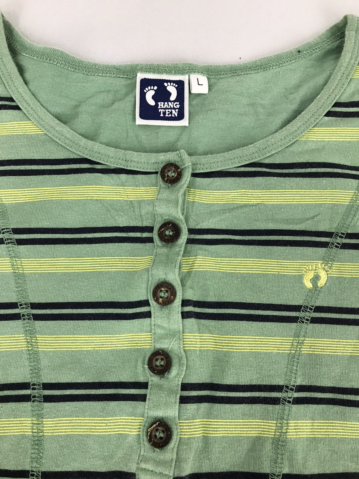Hang Ten Vintage Hang Ten Stripe Design Streetwear Street Fashion Size XS / US 0-2 / IT 36-38 - 3 Thumbnail