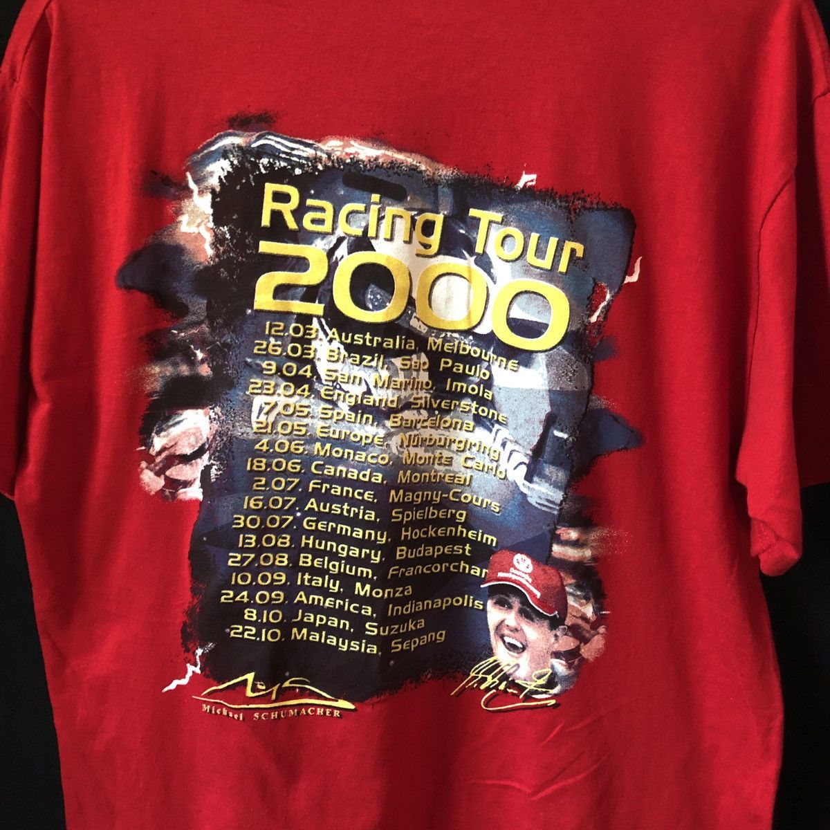 Band Tees × Vintage Vintage Michael Schumacher F1 Racing Champion Tshirt Size US L / EU 52-54 / 3 - 4 Thumbnail