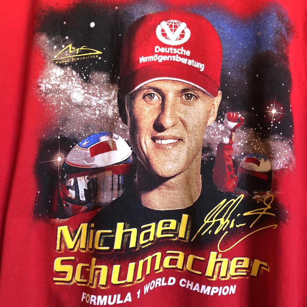 Band Tees × Vintage Vintage Michael Schumacher F1 Racing Champion Tshirt Size US L / EU 52-54 / 3 - 7 Thumbnail