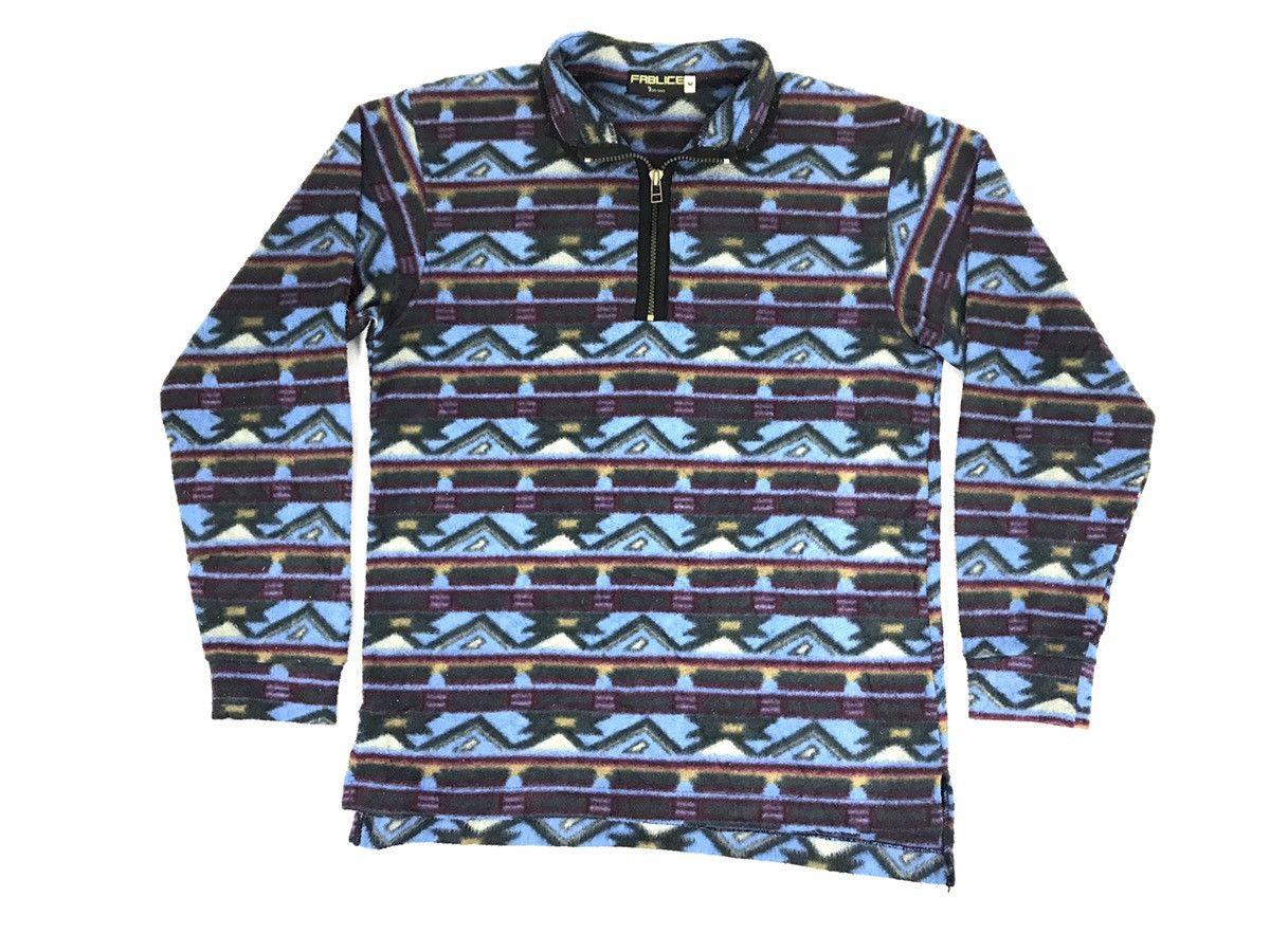 Vintage Vintage Fablice Japana Fleece Ethic Native Culture Design Size US M / EU 48-50 / 2 - 1 Thumbnail