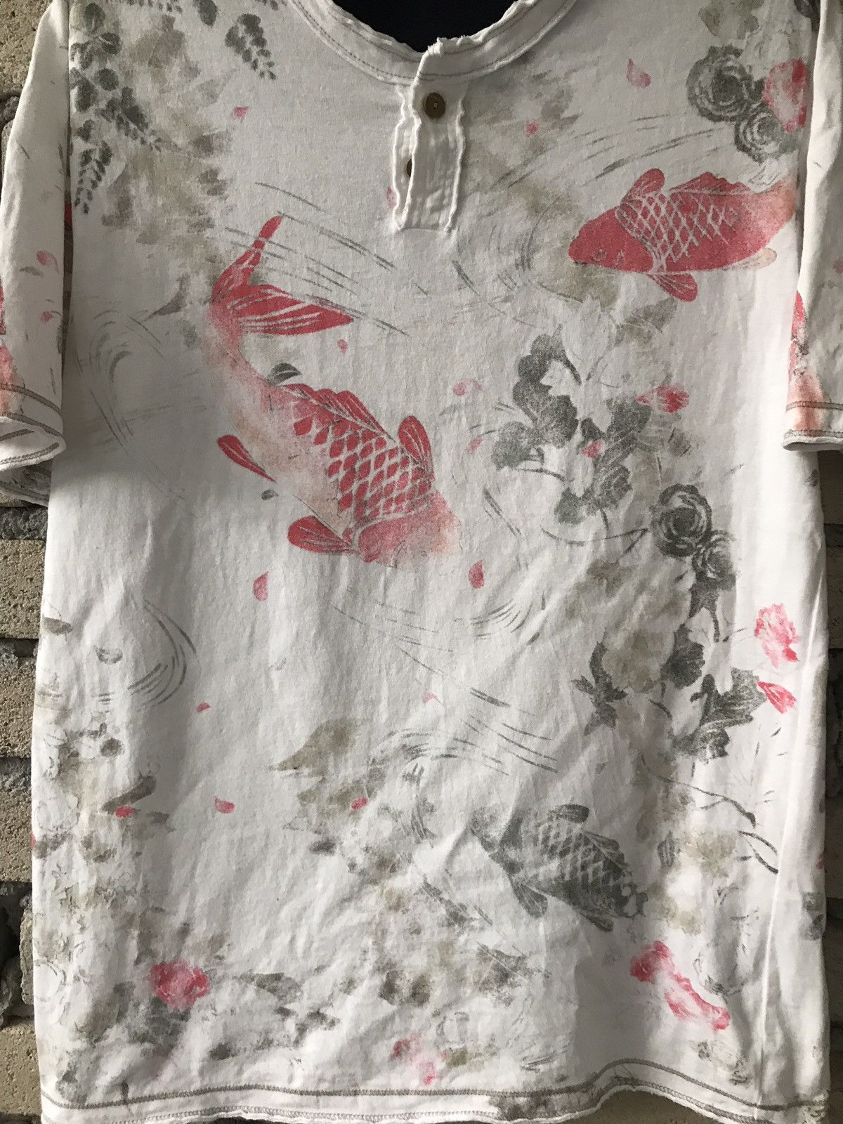 Japanese Brand × Takeo Kikuchi Takeo Kikuchi Sukajan Koi Japanese Art All Over Printed Size US M / EU 48-50 / 2 - 4 Thumbnail