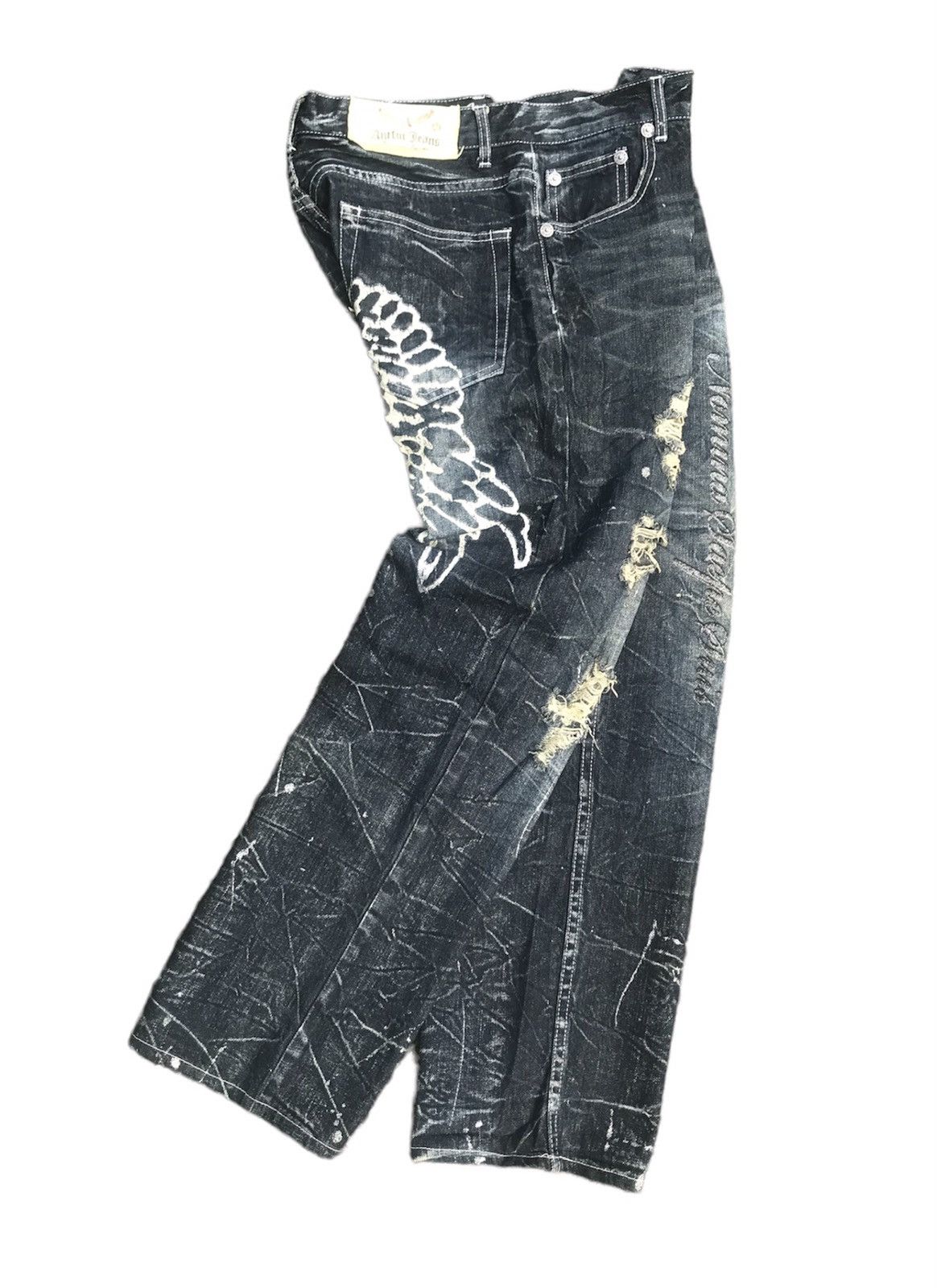 Japanese Brand ANTFUI JEANS DIACOCK STREET STYLE Size US 32 / EU 48 - 3 Thumbnail