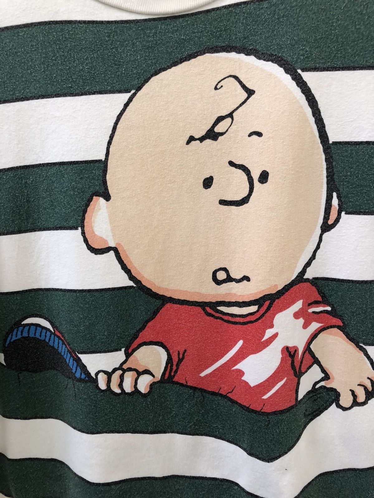 Peanuts × Vintage Vintage 90s Charlie Brown Peanuts Border Striped tee Size US M / EU 48-50 / 2 - 2 Thumbnail