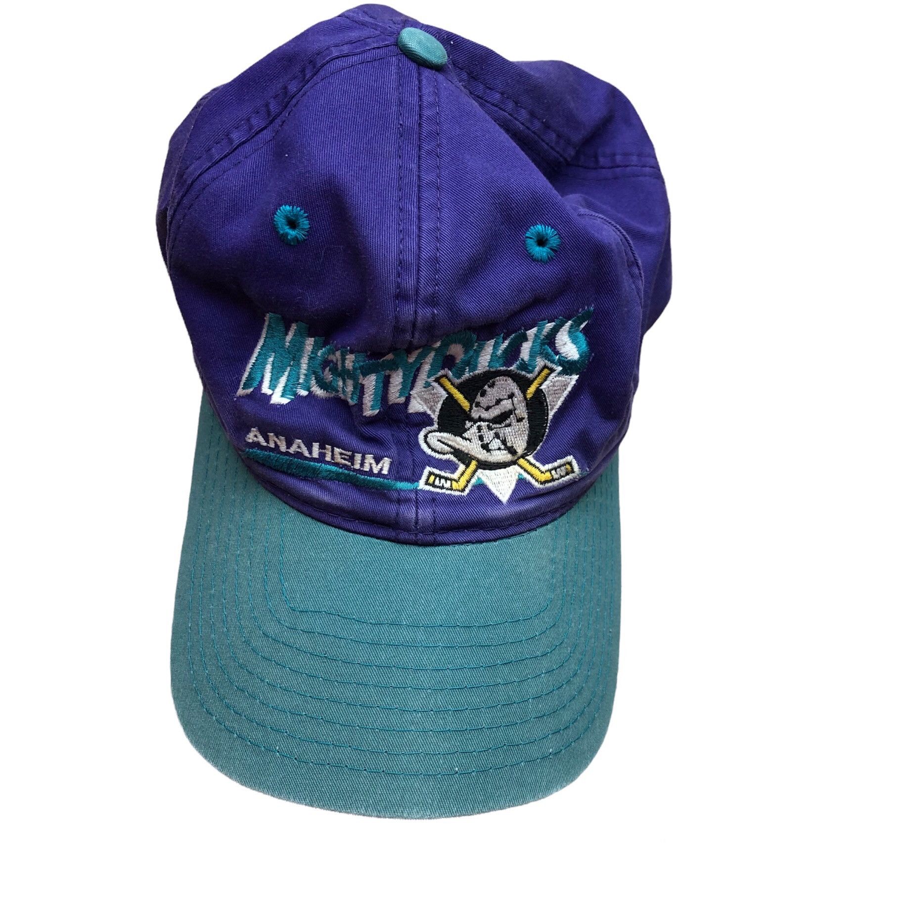 NHL Vintage Anaheim Starter Mighty Ducks Snapback Hat Cap NHL Size ONE SIZE - 1 Thumbnail