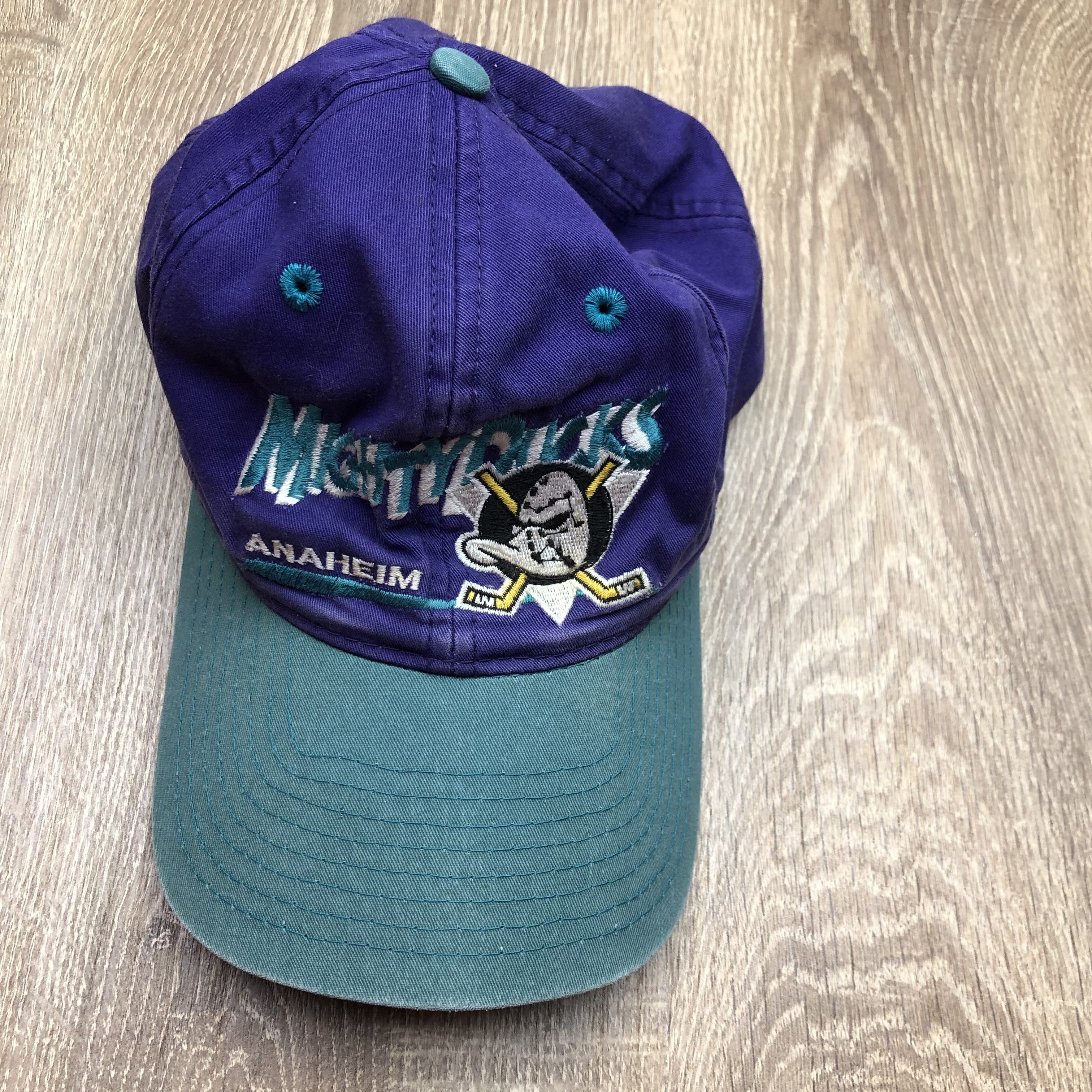 NHL Vintage Anaheim Starter Mighty Ducks Snapback Hat Cap NHL Size ONE SIZE - 7 Thumbnail