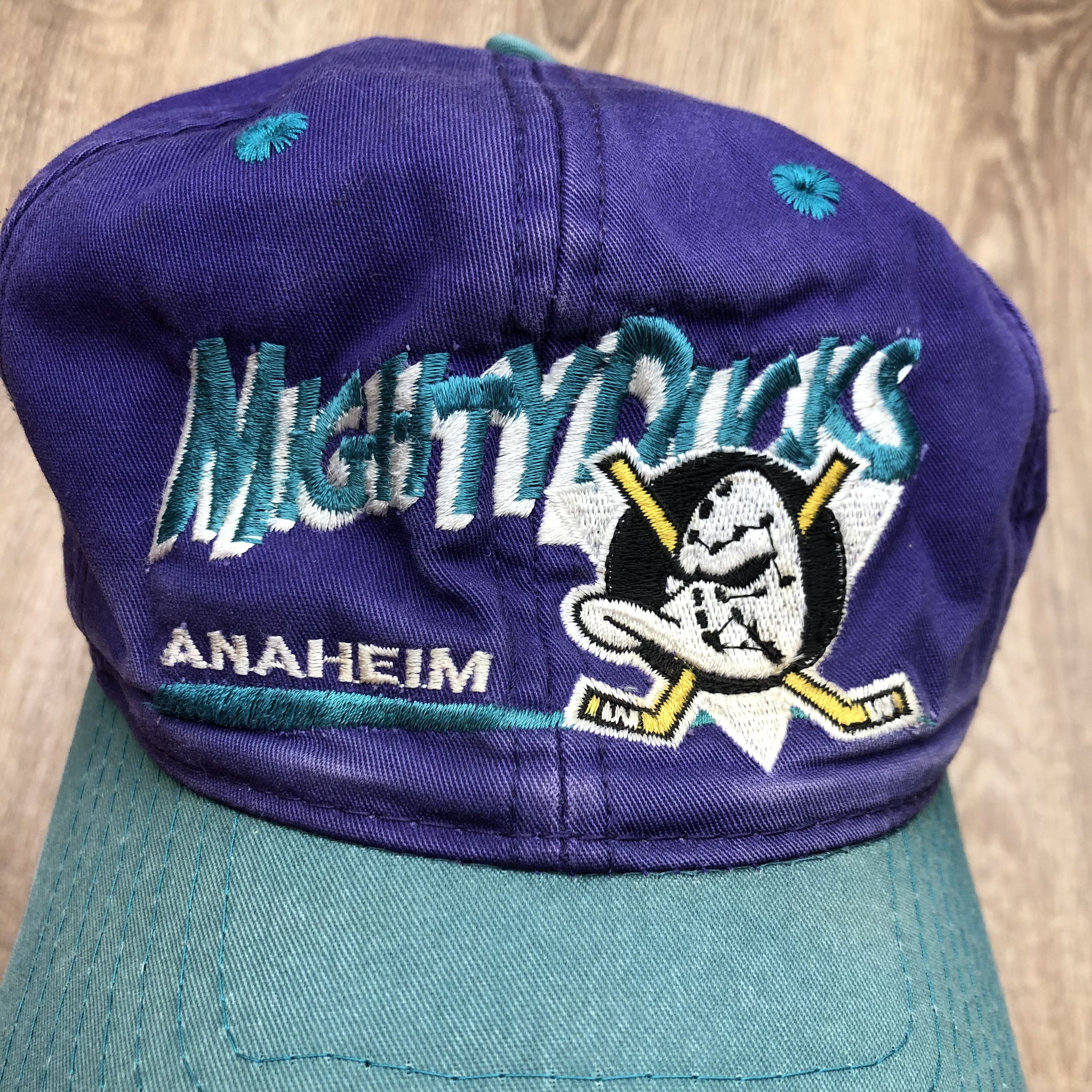 NHL Vintage Anaheim Starter Mighty Ducks Snapback Hat Cap NHL Size ONE SIZE - 6 Thumbnail