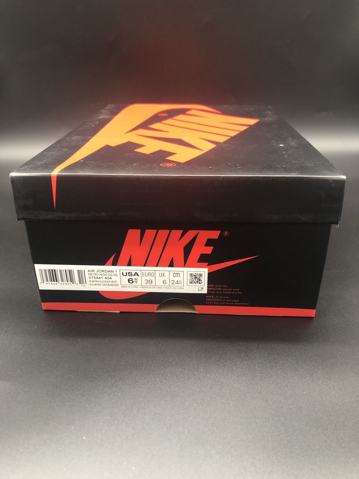 Jordan Brand Jordan 1 Retro High OG Dark Marina Blue (GS) Size US 6.5 / EU 39-40 - 7 Thumbnail